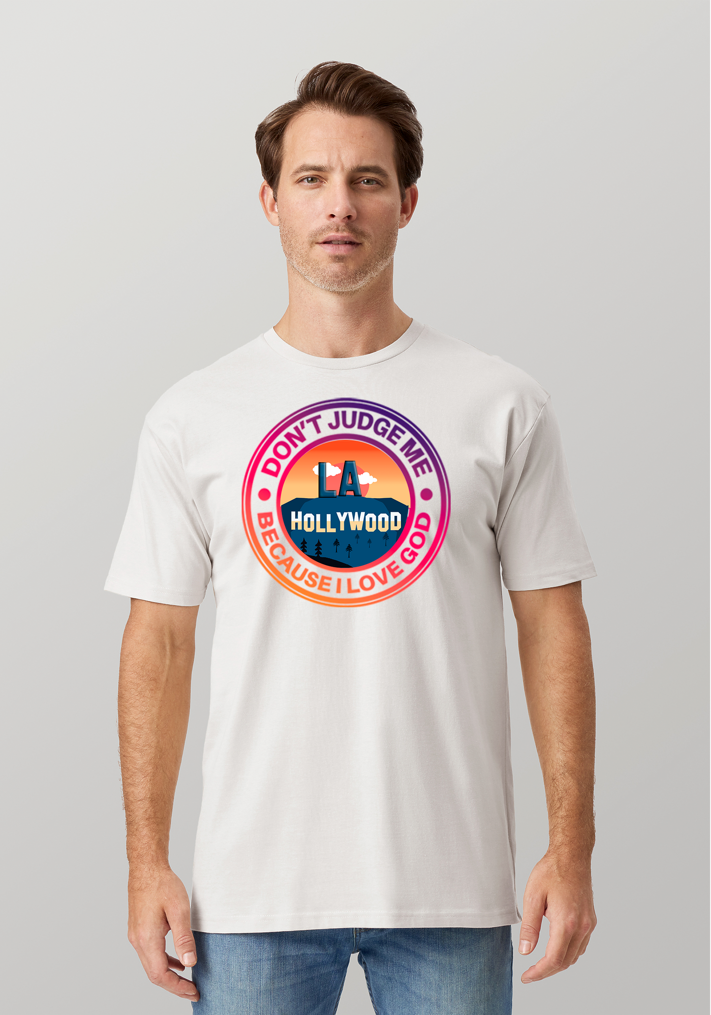 White Unisex Faith T-Shirt - Hollywood