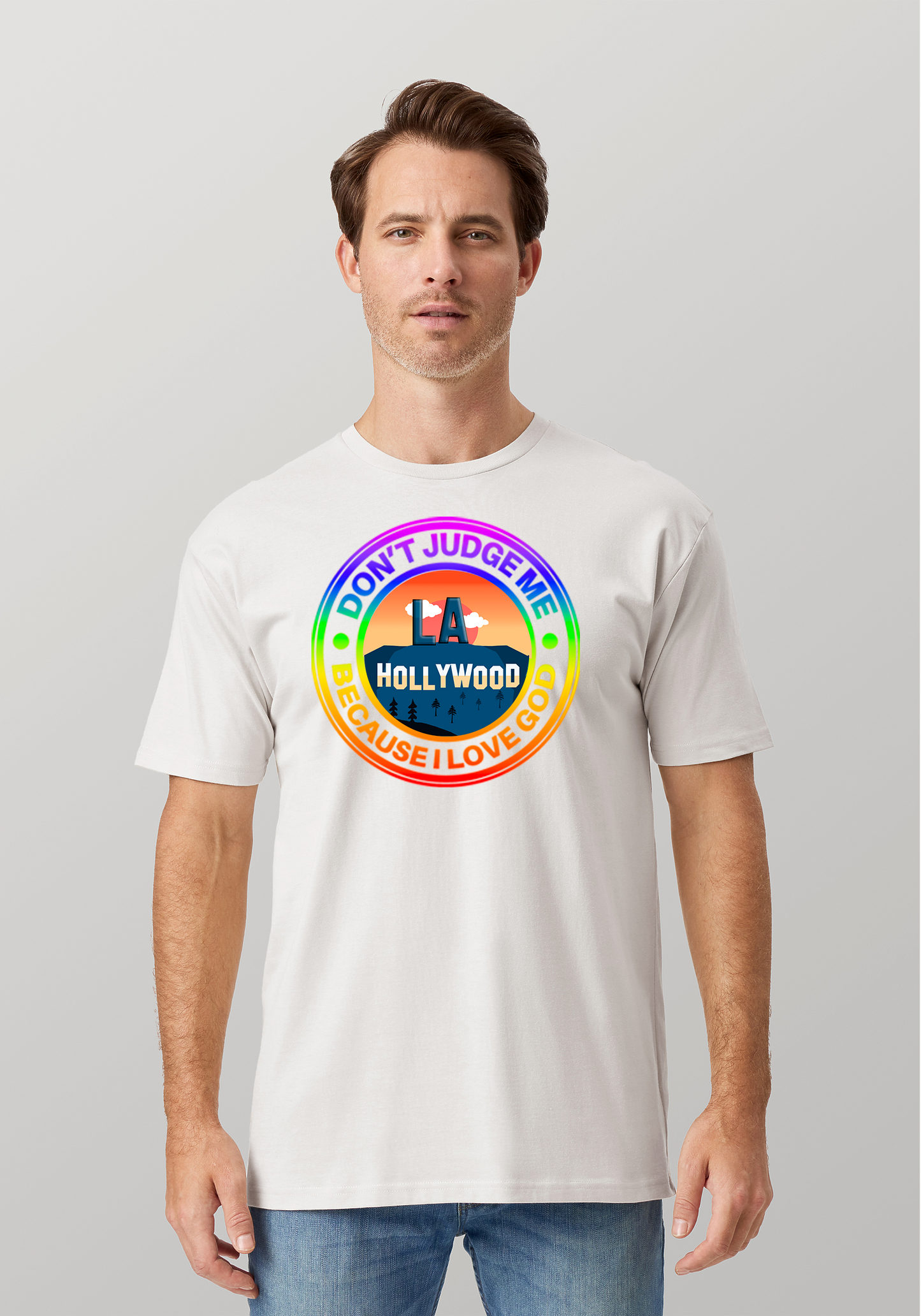 White Unisex Faith T-Shirt - Hollywood