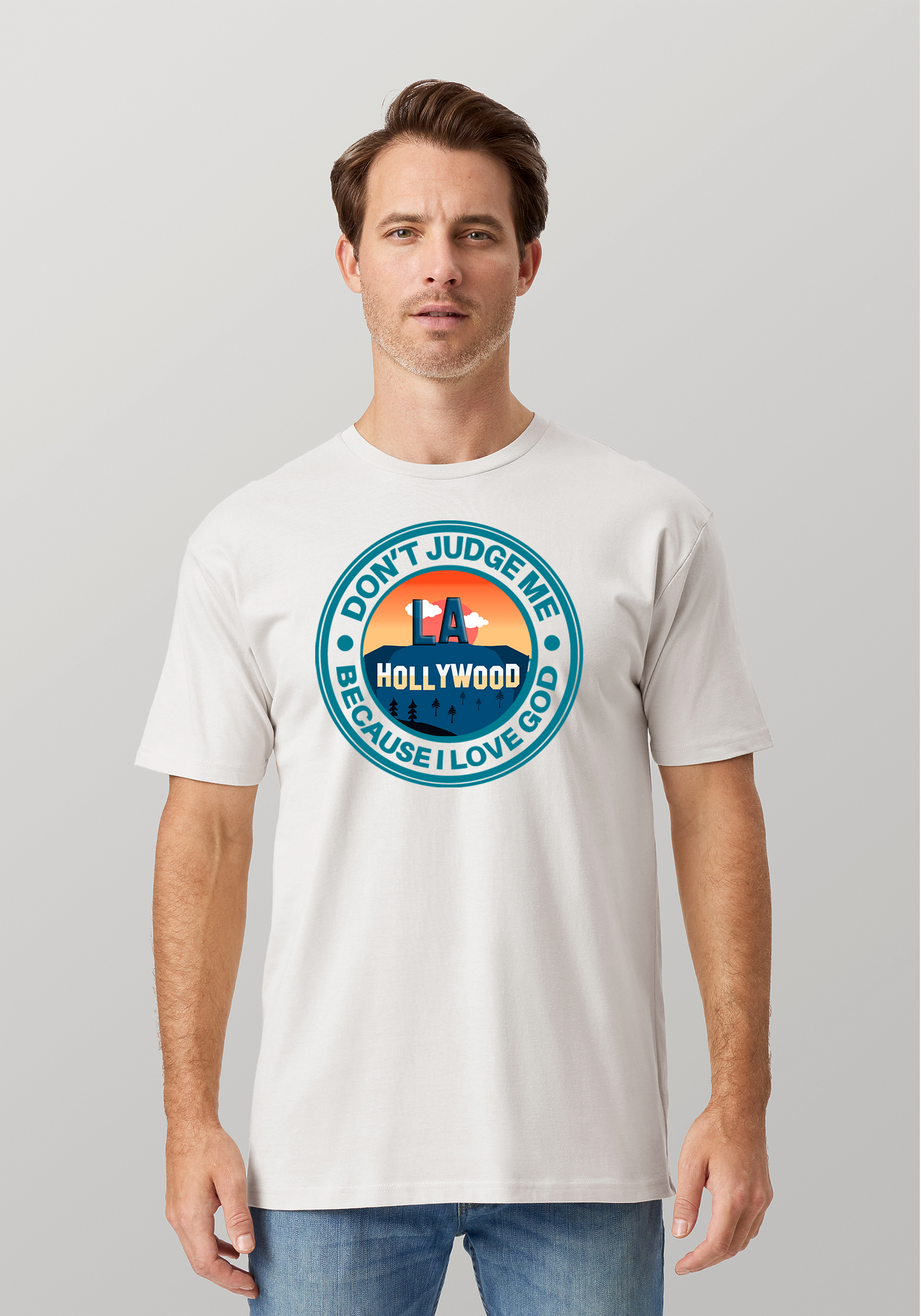 White Unisex Faith T-Shirt - Hollywood