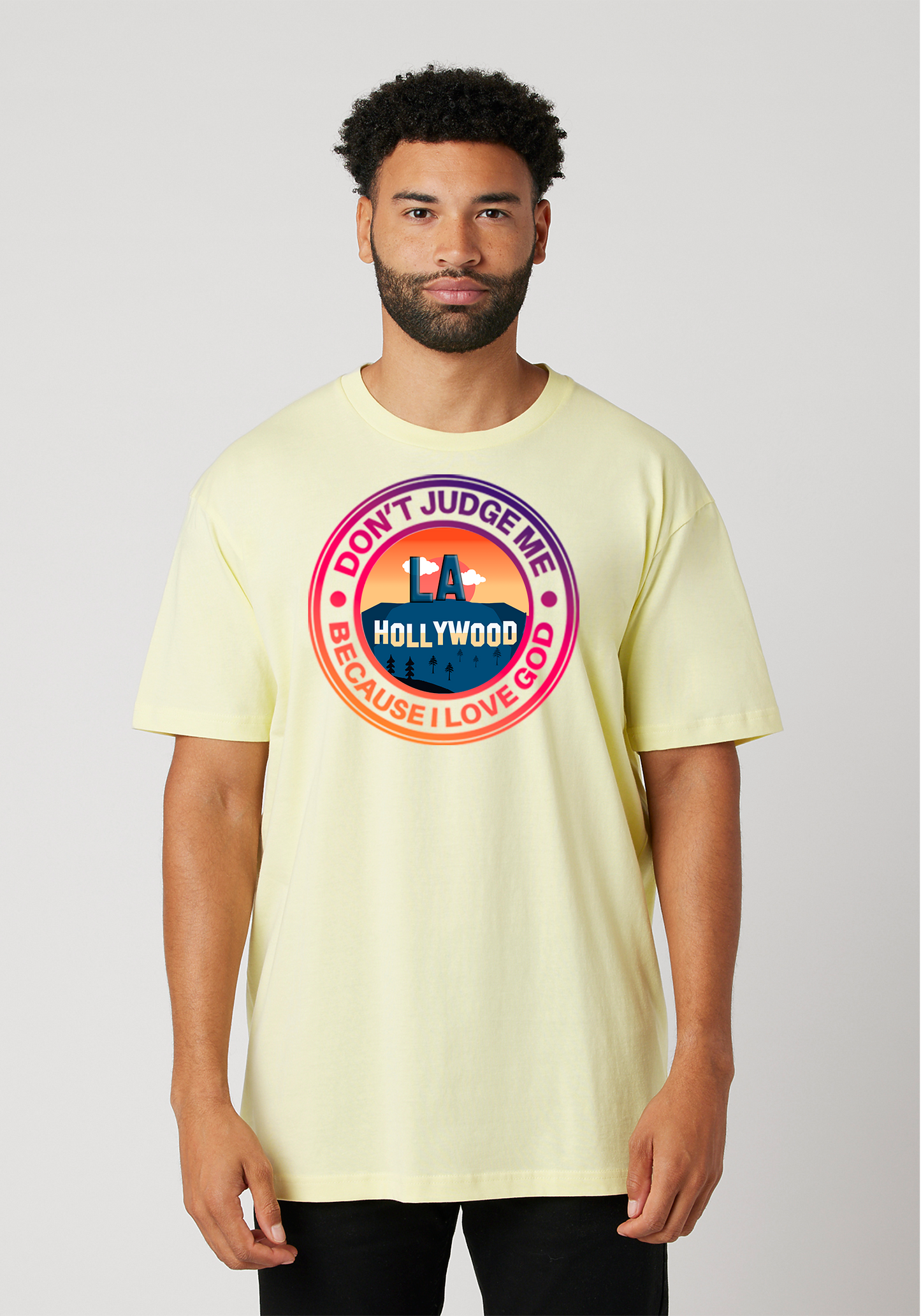 Yellow Unisex Faith T-Shirt - Hollywood
