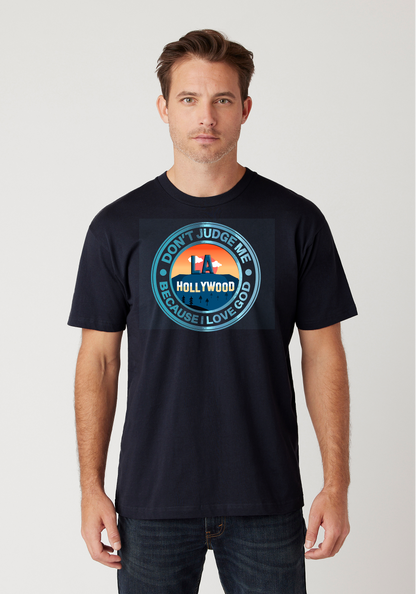 Navy - Unisex Faith Tee – Hollywood