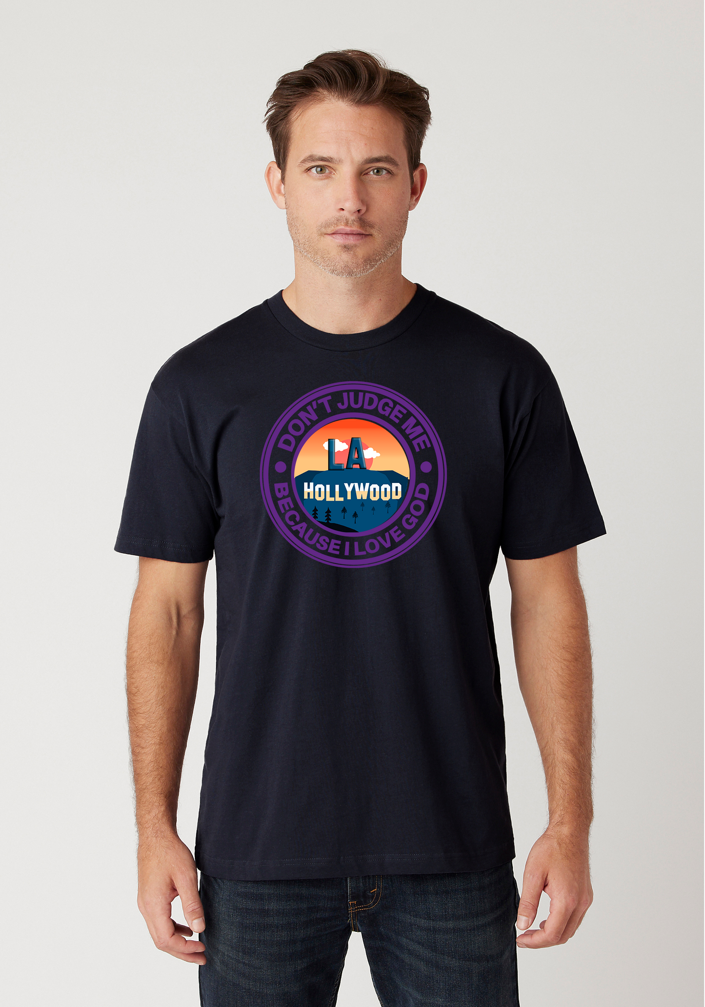 Navy - Unisex Faith Tee – Hollywood