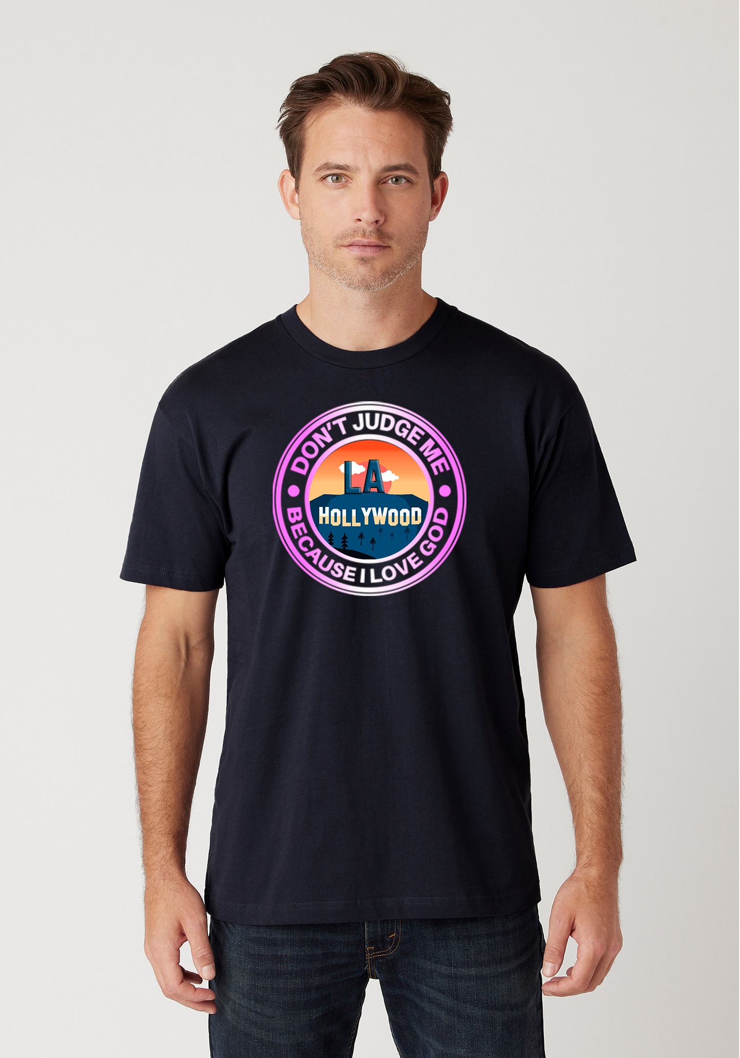 Navy - Unisex Faith Tee – Hollywood