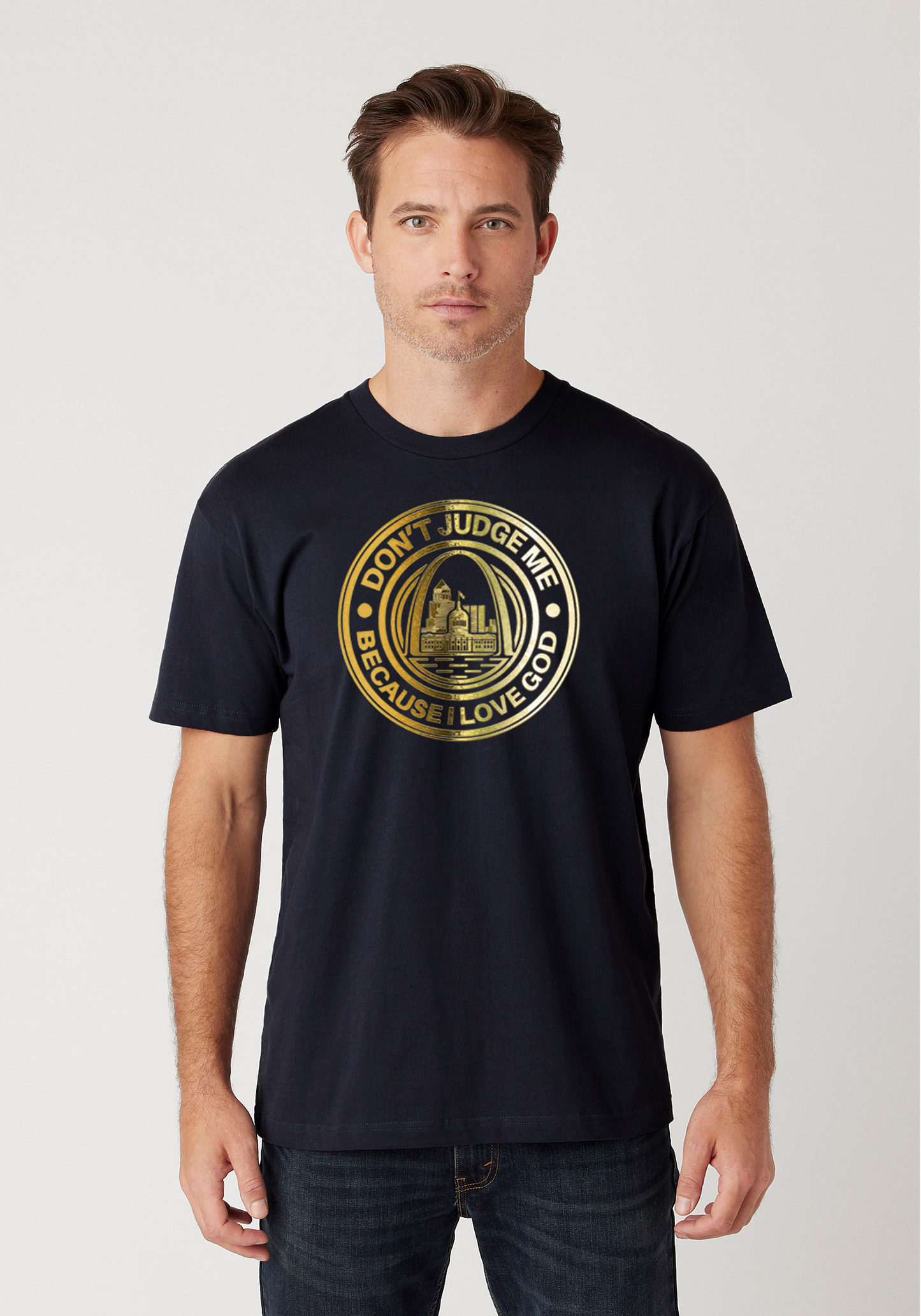 Navy - Unisex Faith Tee – The Lou