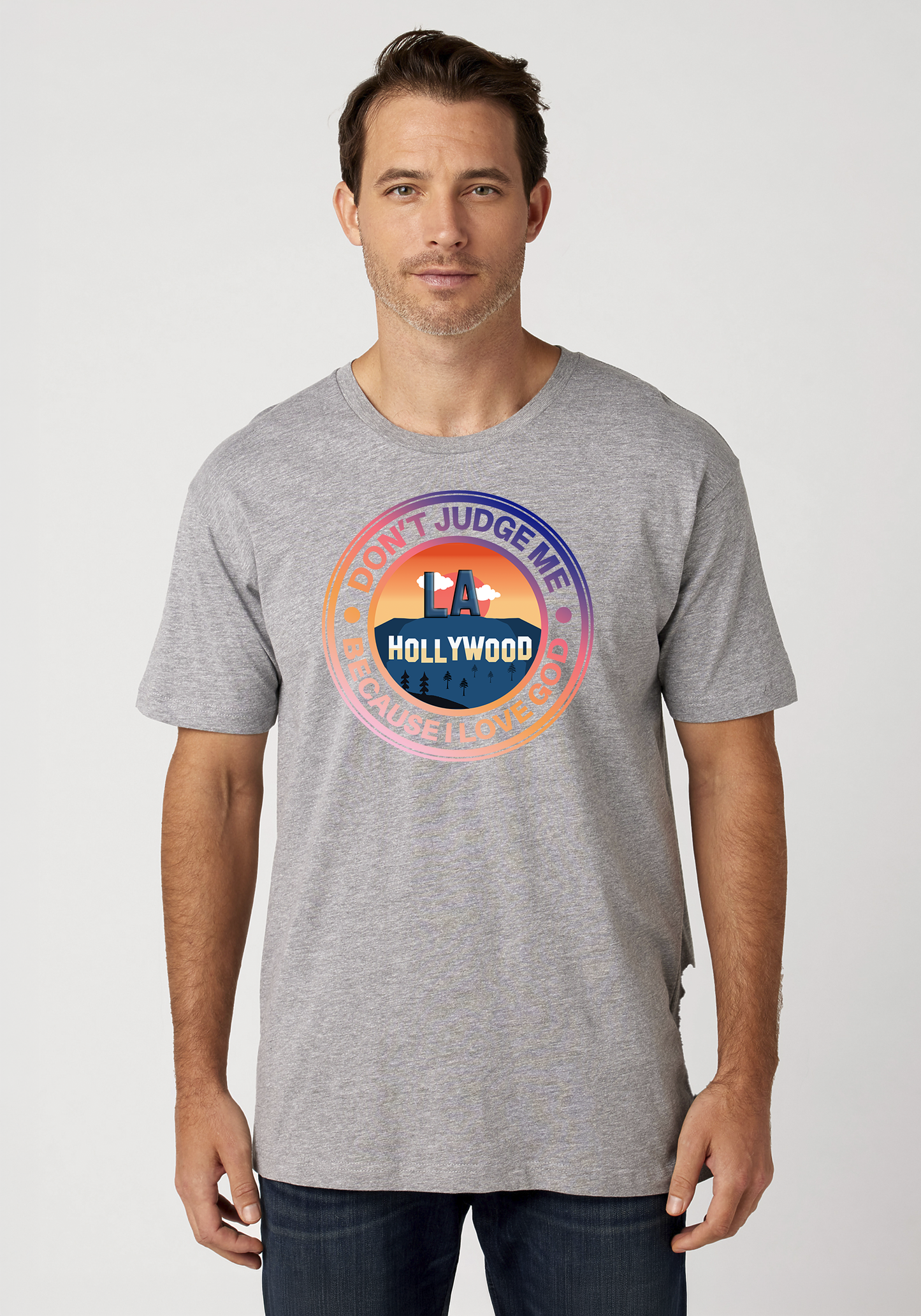 Heather Gray Unisex Faith T-Shirt - Hollywood