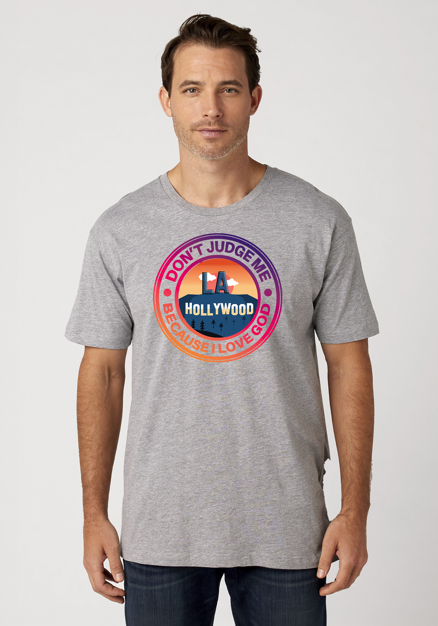 Heather Gray Unisex Faith T-Shirt - Hollywood