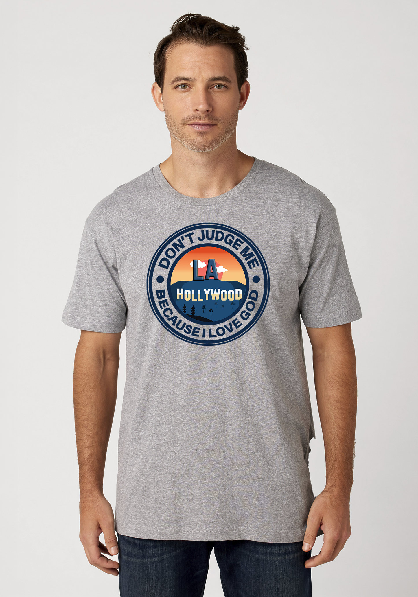 Heather Gray Unisex Faith T-Shirt - Hollywood