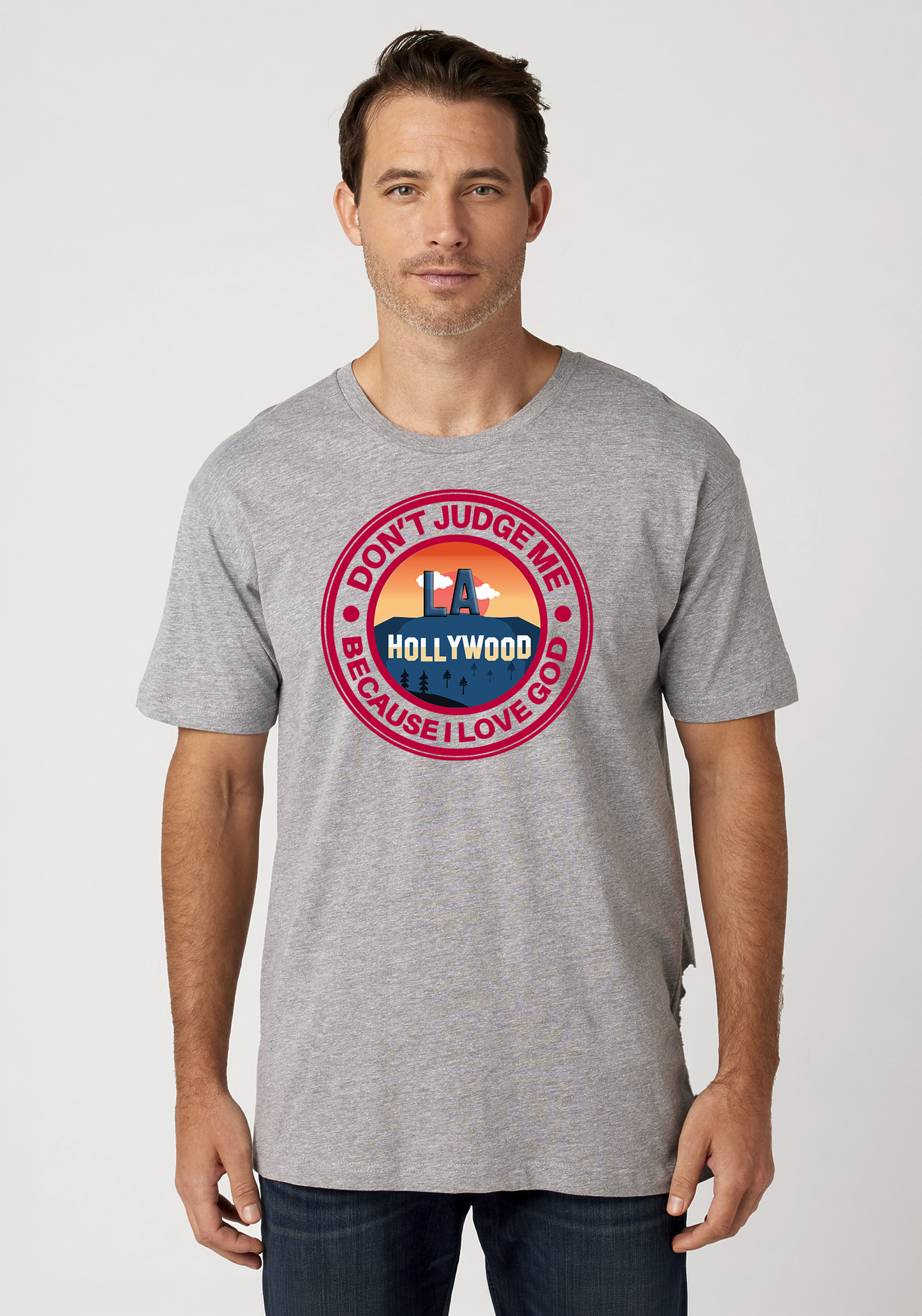 Heather Gray Unisex Faith T-Shirt - Hollywood