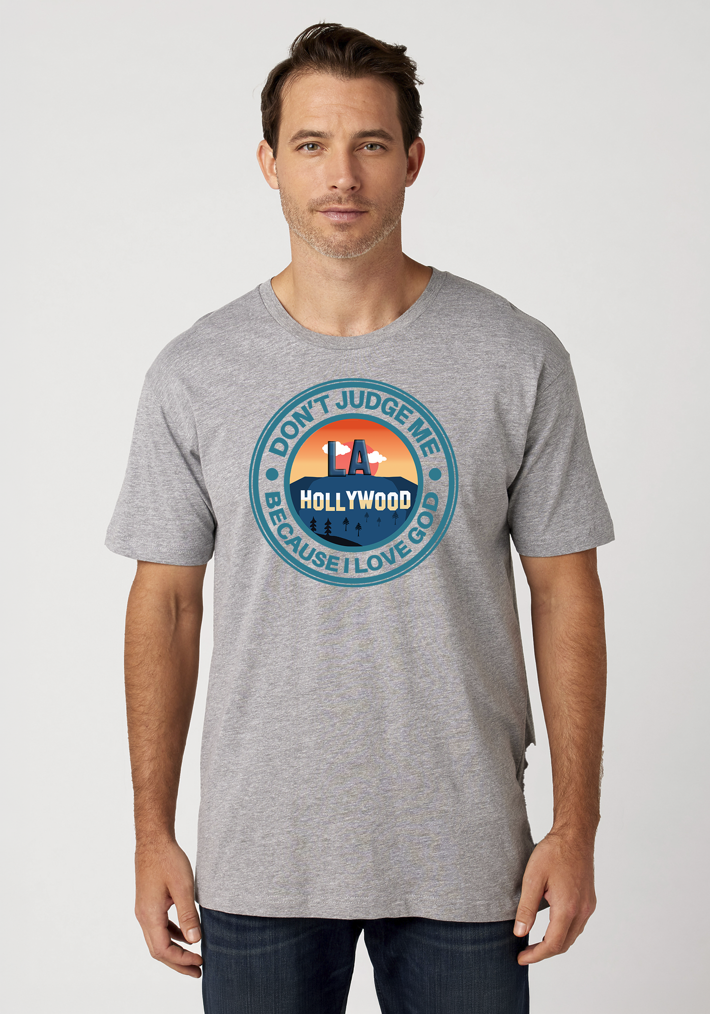 Heather Gray Unisex Faith T-Shirt - Hollywood