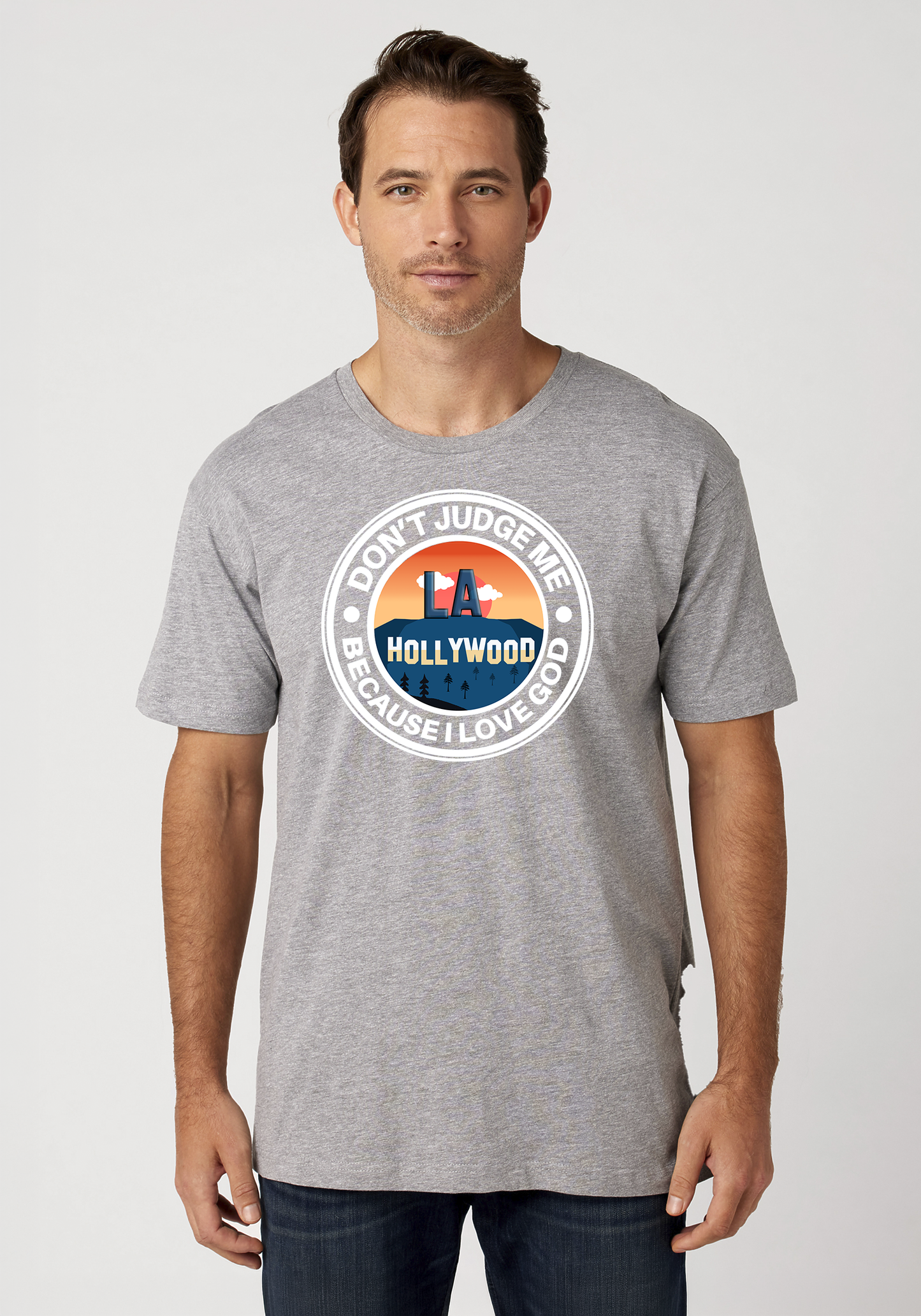 Heather Gray Unisex Faith T-Shirt - Hollywood