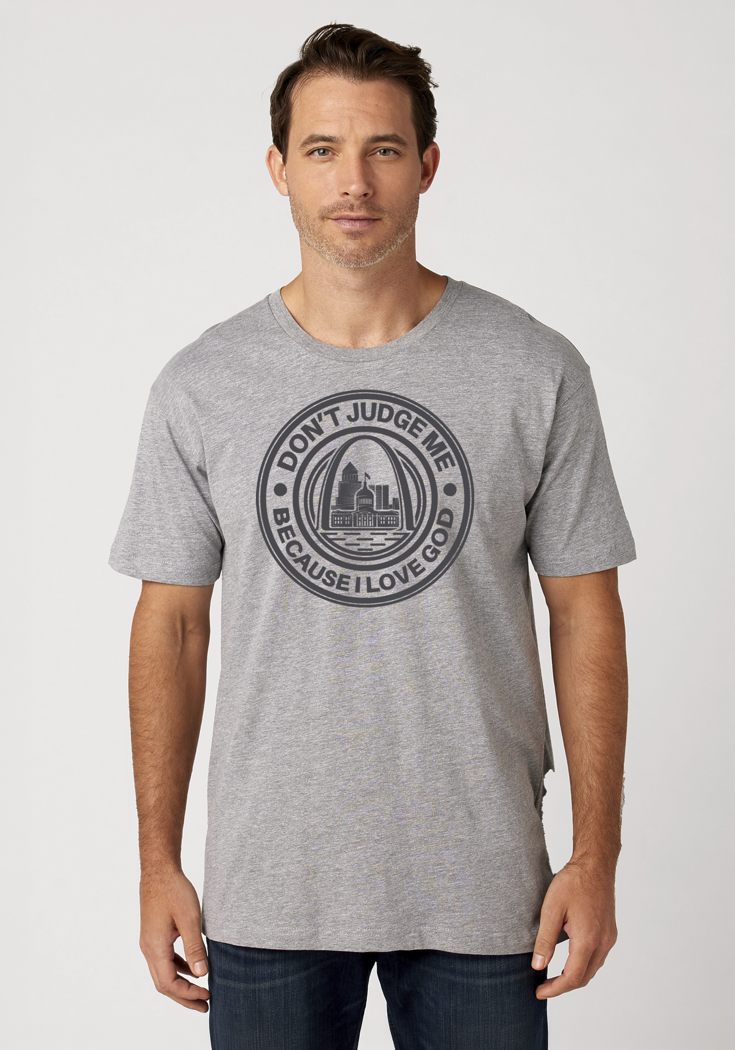 Heather Gray Unisex Faith T-Shirt - The Lou