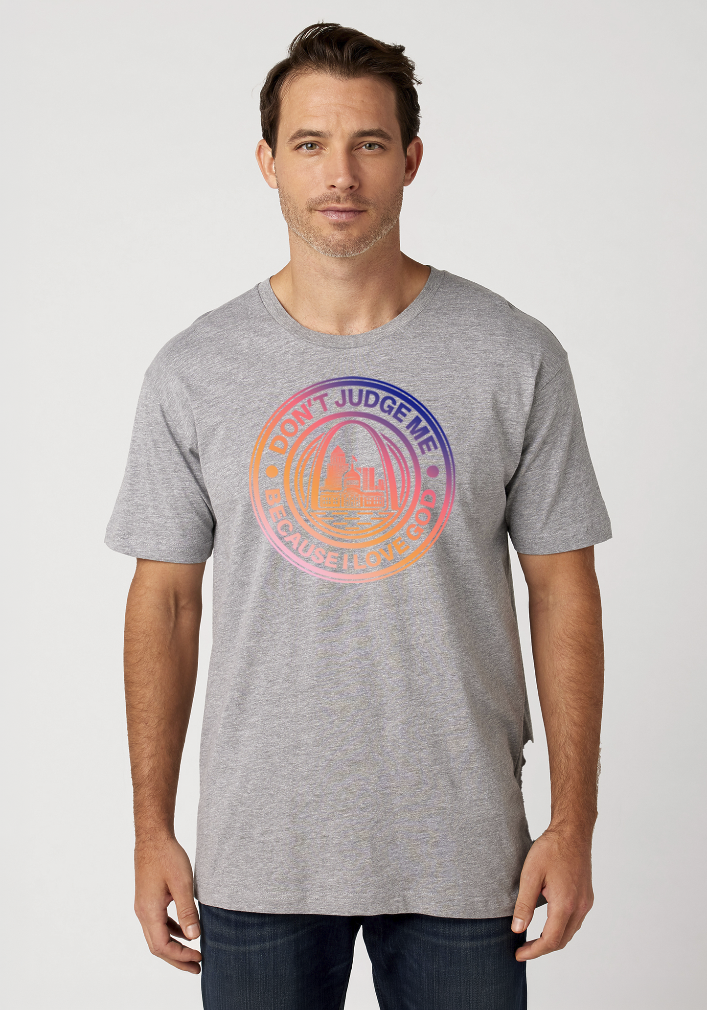 Heather Gray Unisex Faith T-Shirt - The Lou