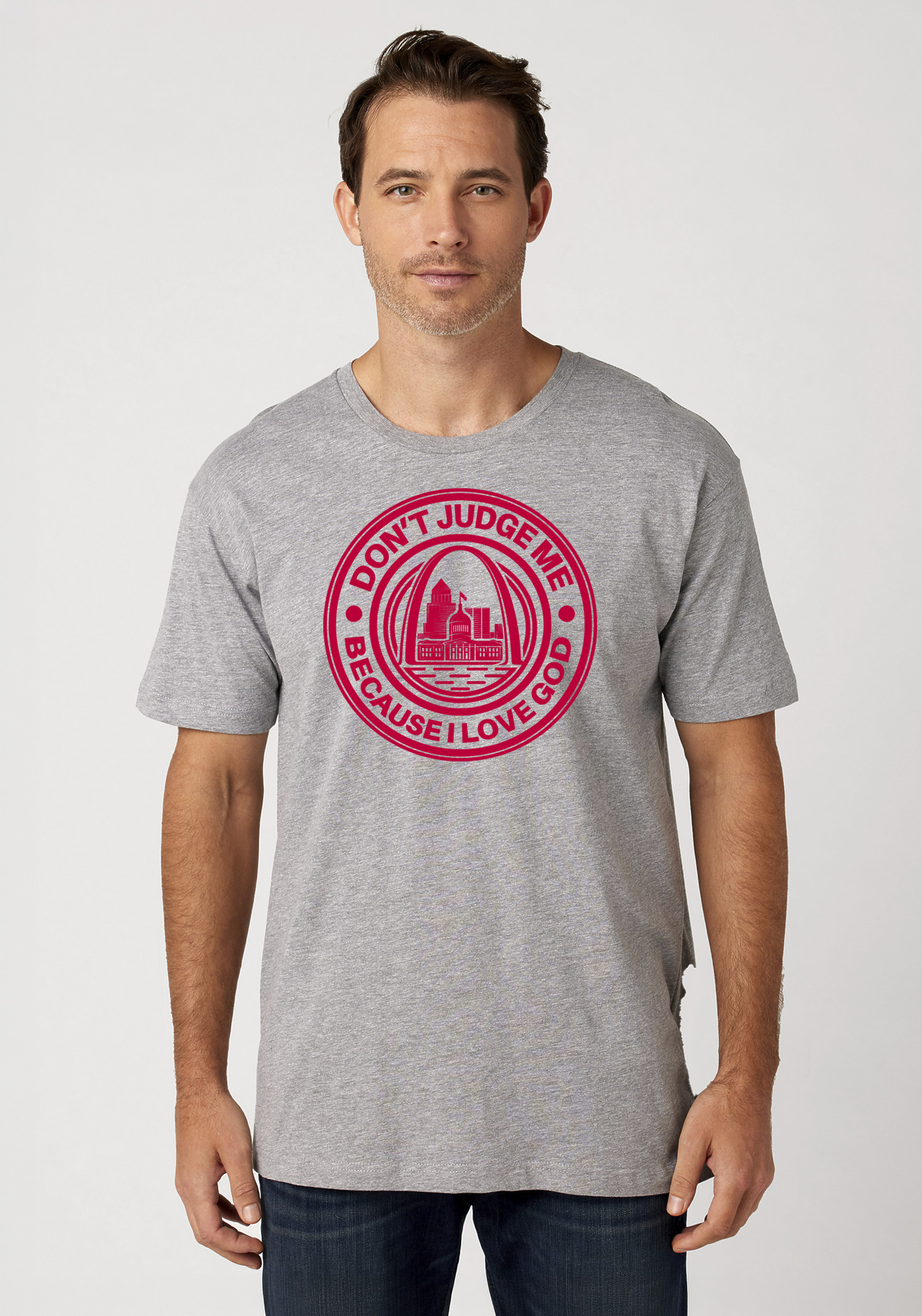 Heather Gray Unisex Faith T-Shirt - The Lou