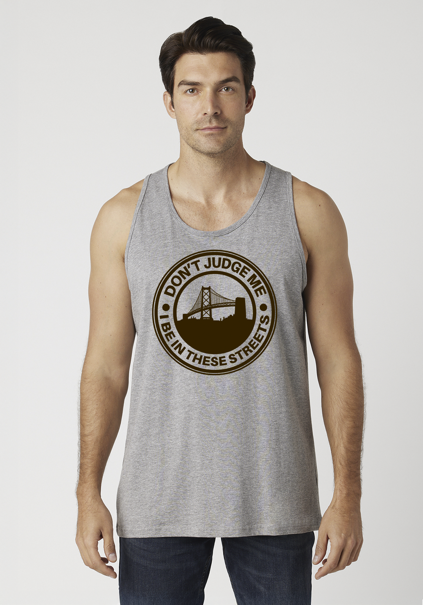 Heather Gray Men's Tank Top - The Town