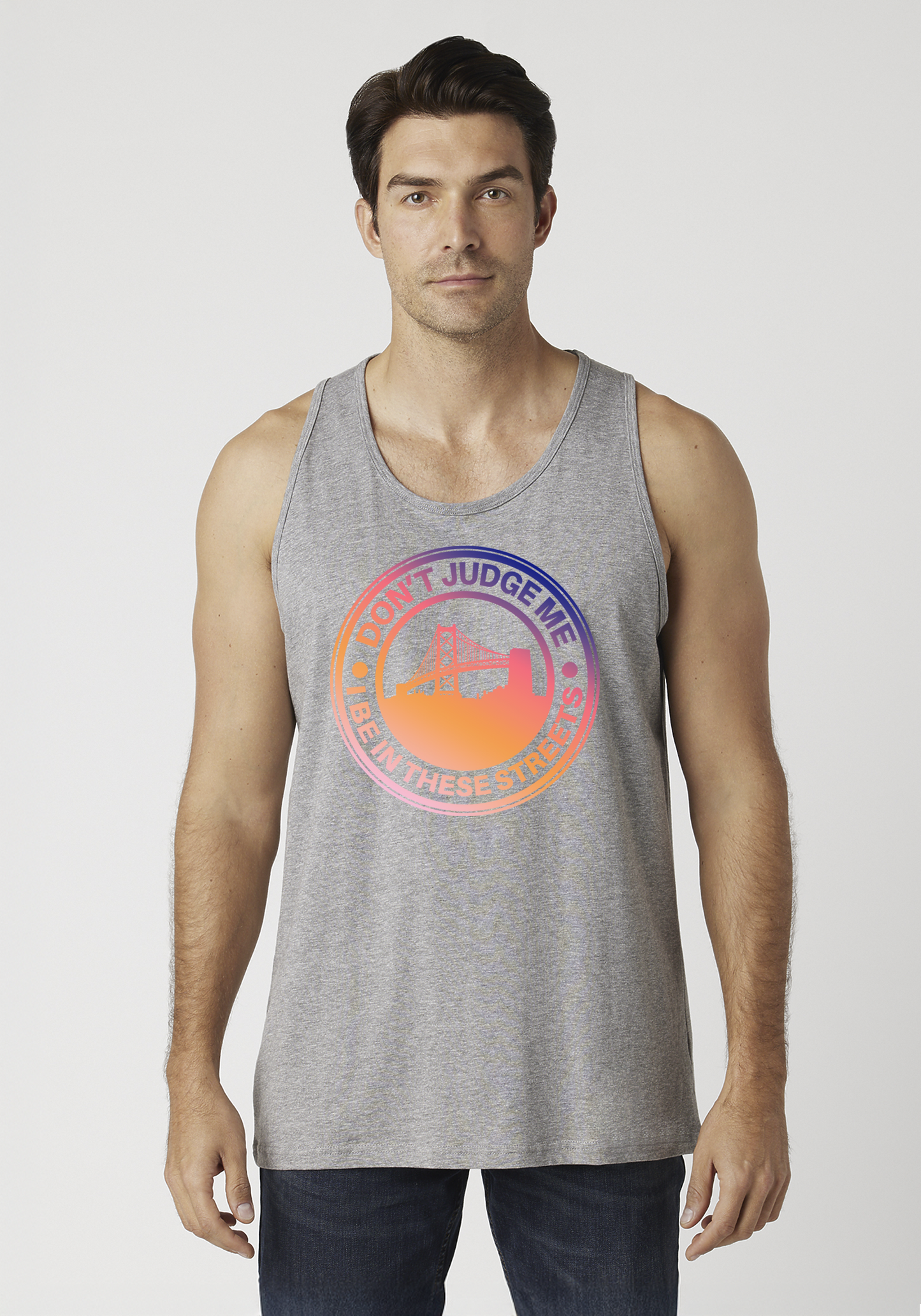 Heather Gray Men's Tank Top - The Town
