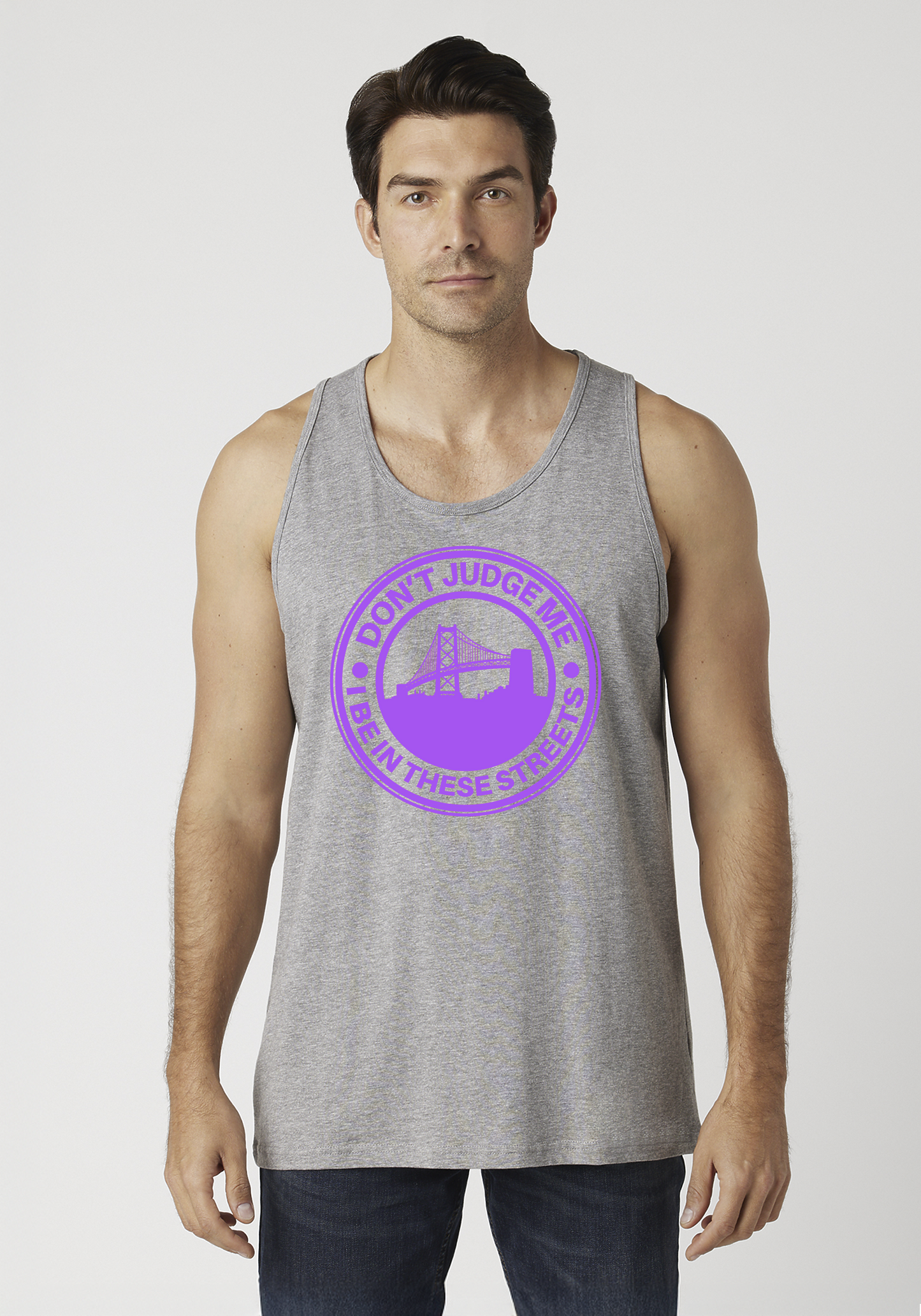 Heather Gray Men's Tank Top - The Town
