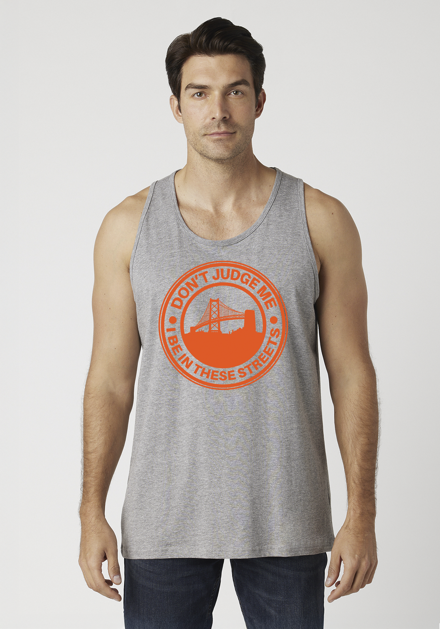Heather Gray Men's Tank Top - The Town