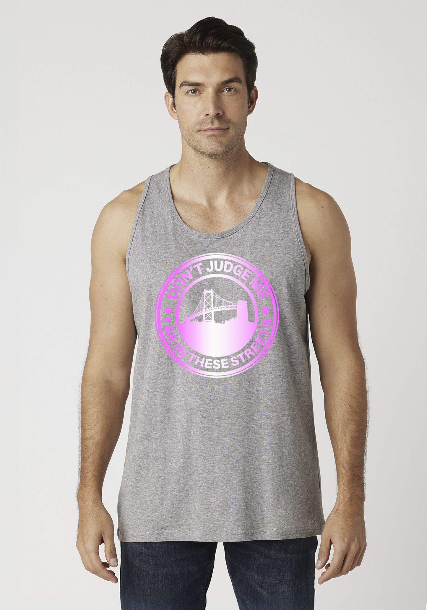 Heather Gray Men's Tank Top - The Town