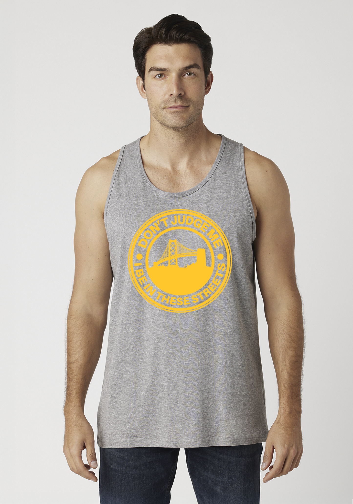Heather Gray Men's Tank Top - The Town