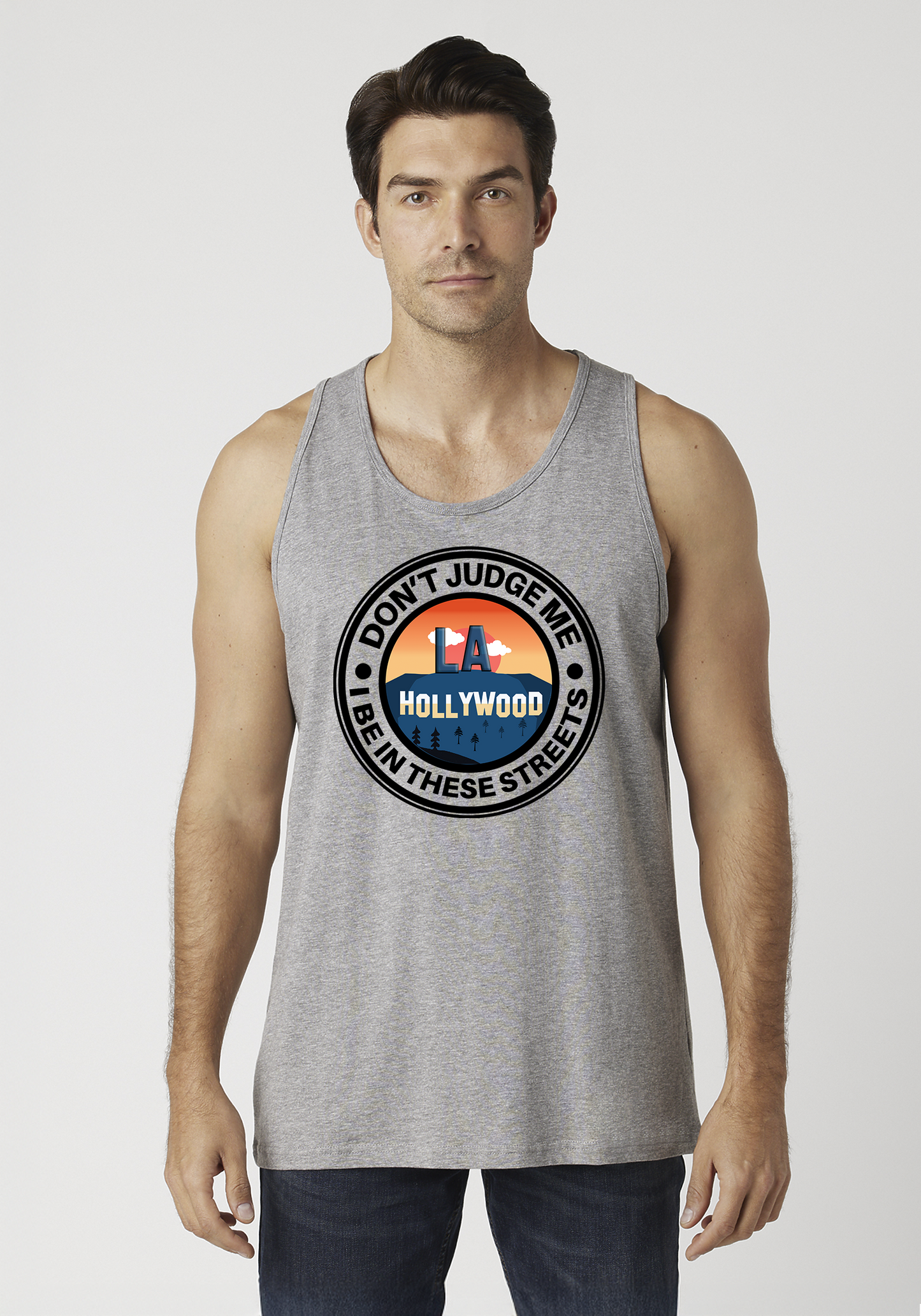 Heather Gray Men's Tank Top - Hollywood