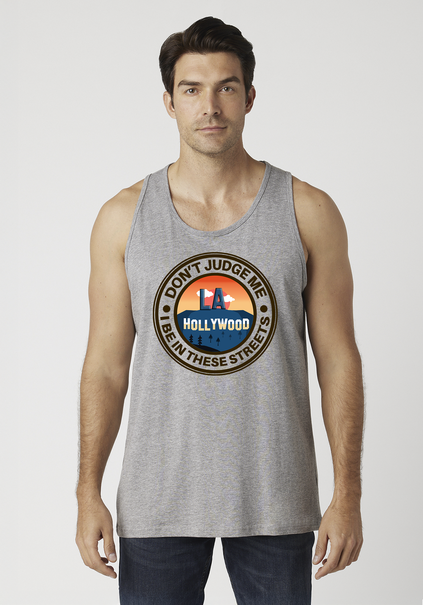 Heather Gray Men's Tank Top - Hollywood