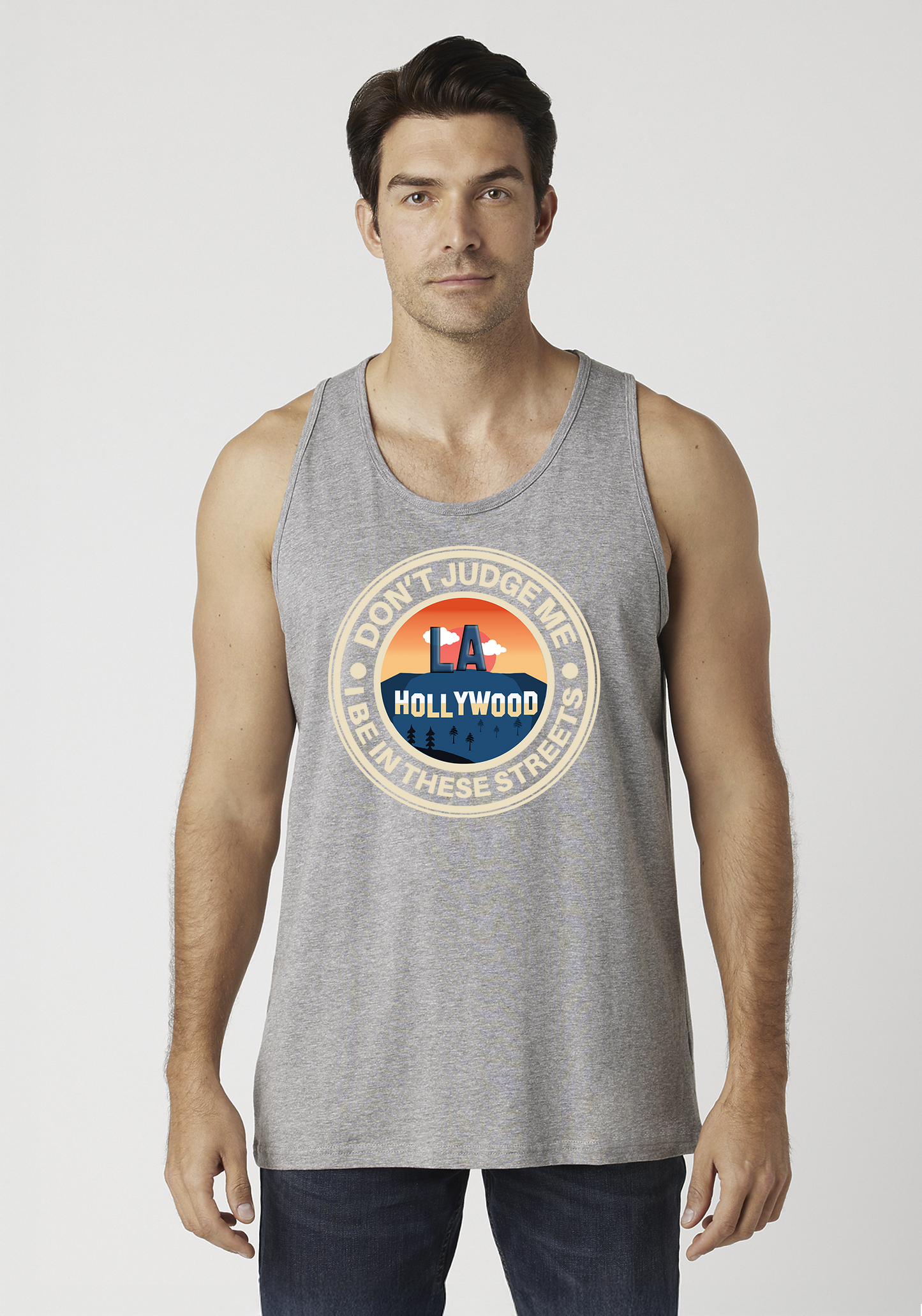 Heather Gray Men's Tank Top - Hollywood