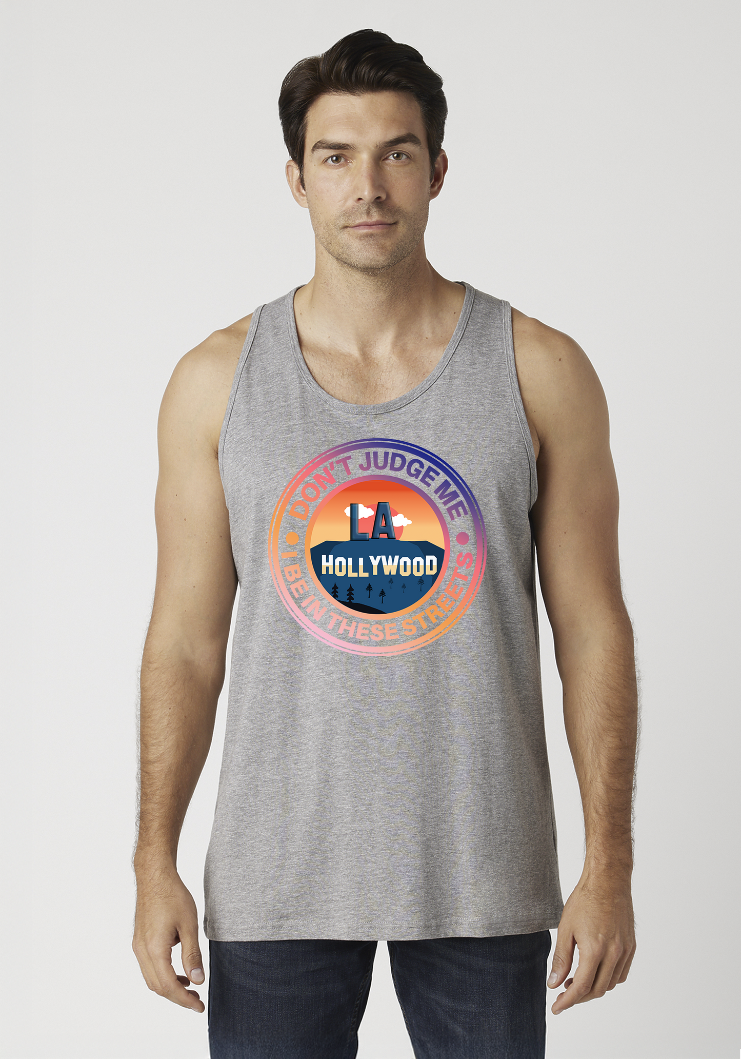 Heather Gray Men's Tank Top - Hollywood