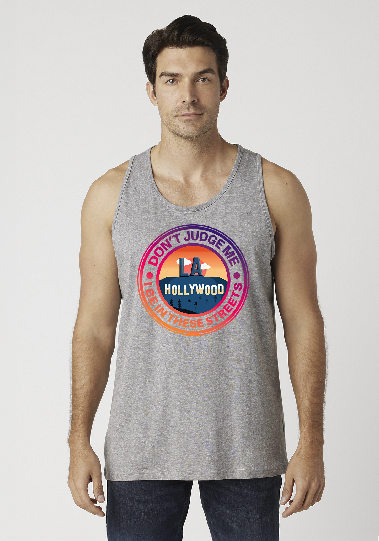 Heather Gray Men's Tank Top - Hollywood