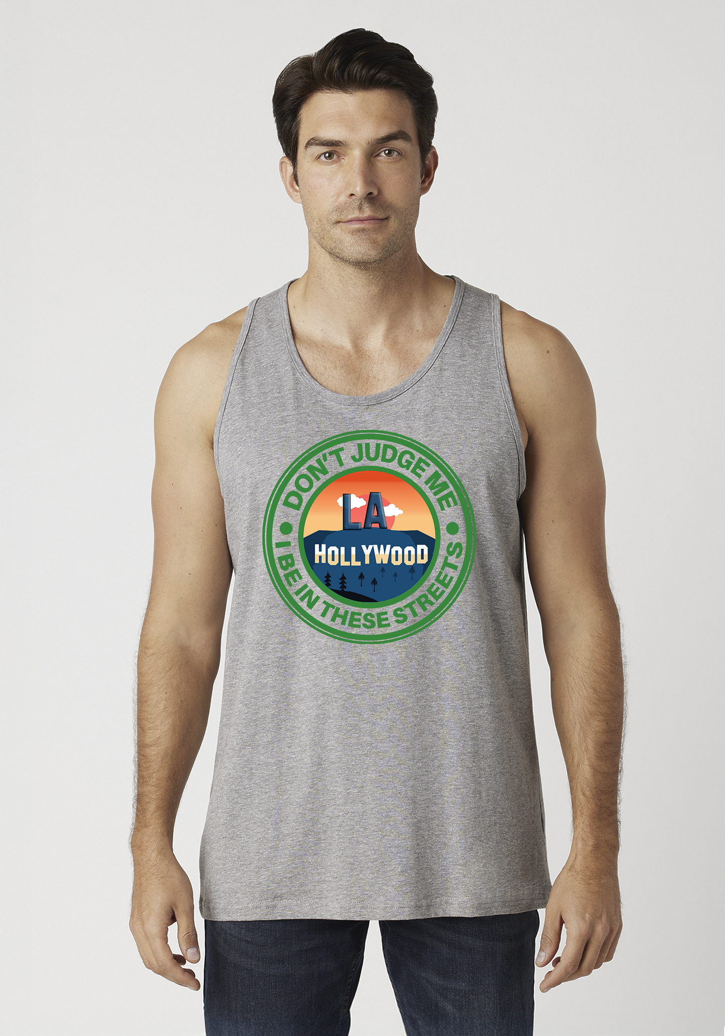 Heather Gray Men's Tank Top - Hollywood