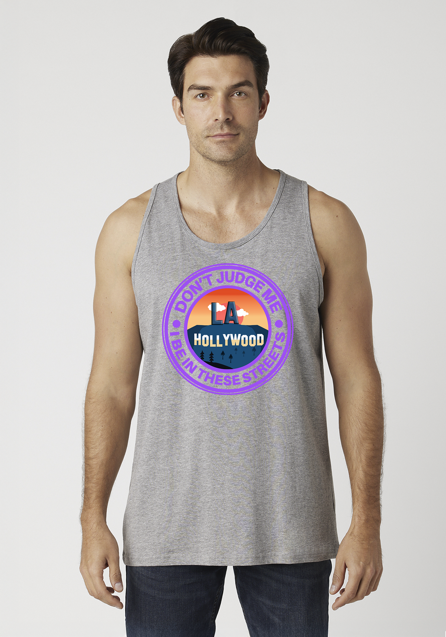 Heather Gray Men's Tank Top - Hollywood