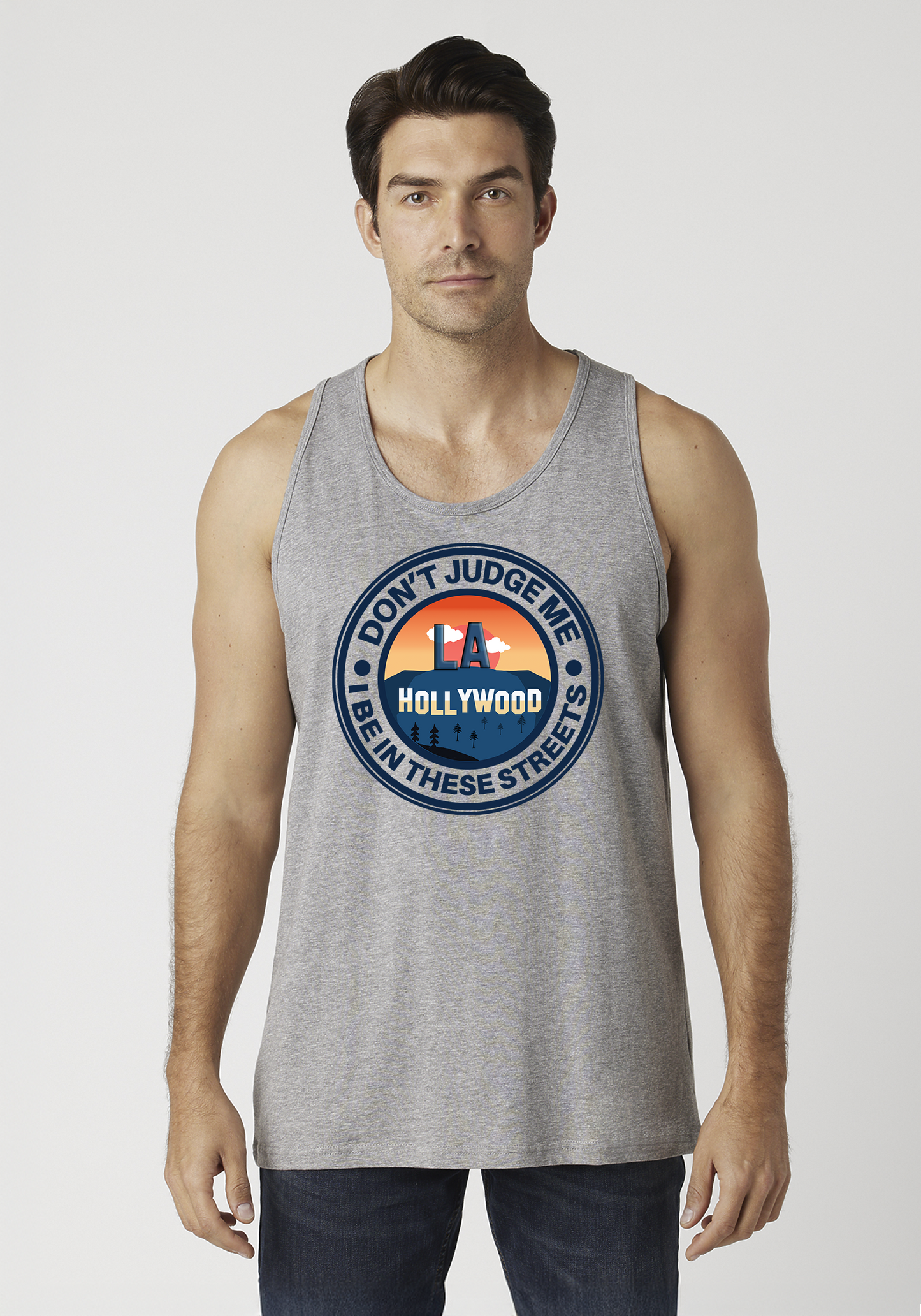 Heather Gray Men's Tank Top - Hollywood