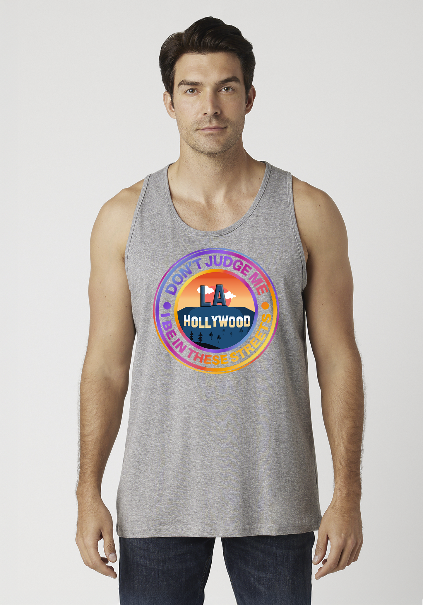 Heather Gray Men's Tank Top - Hollywood