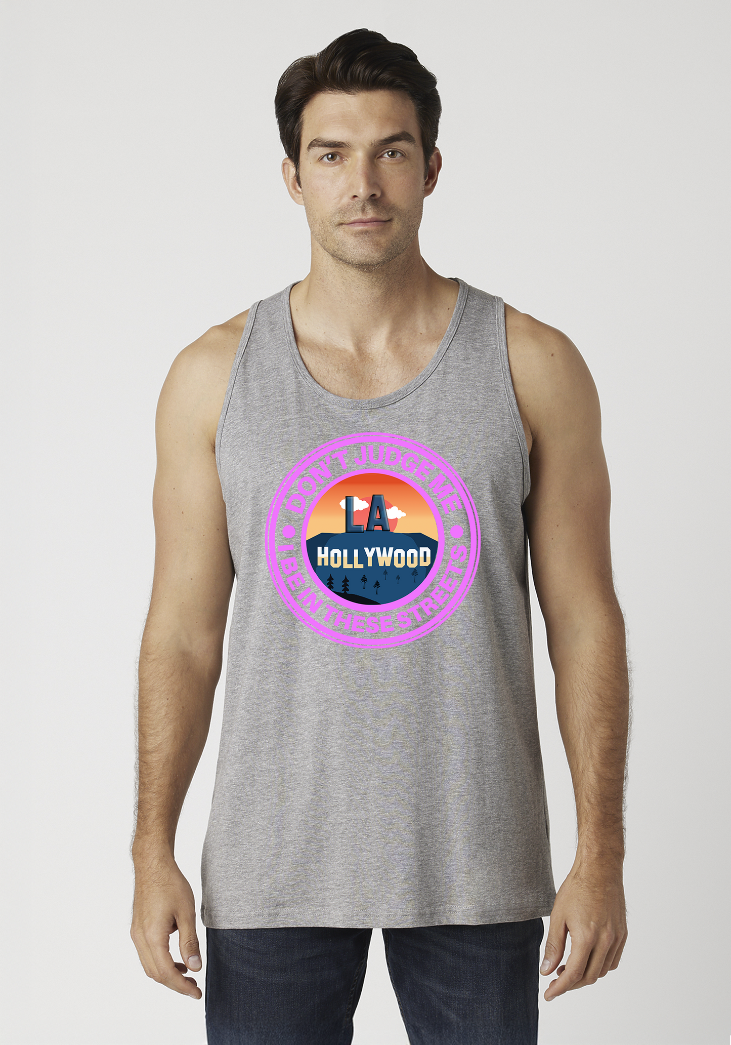 Heather Gray Men's Tank Top - Hollywood