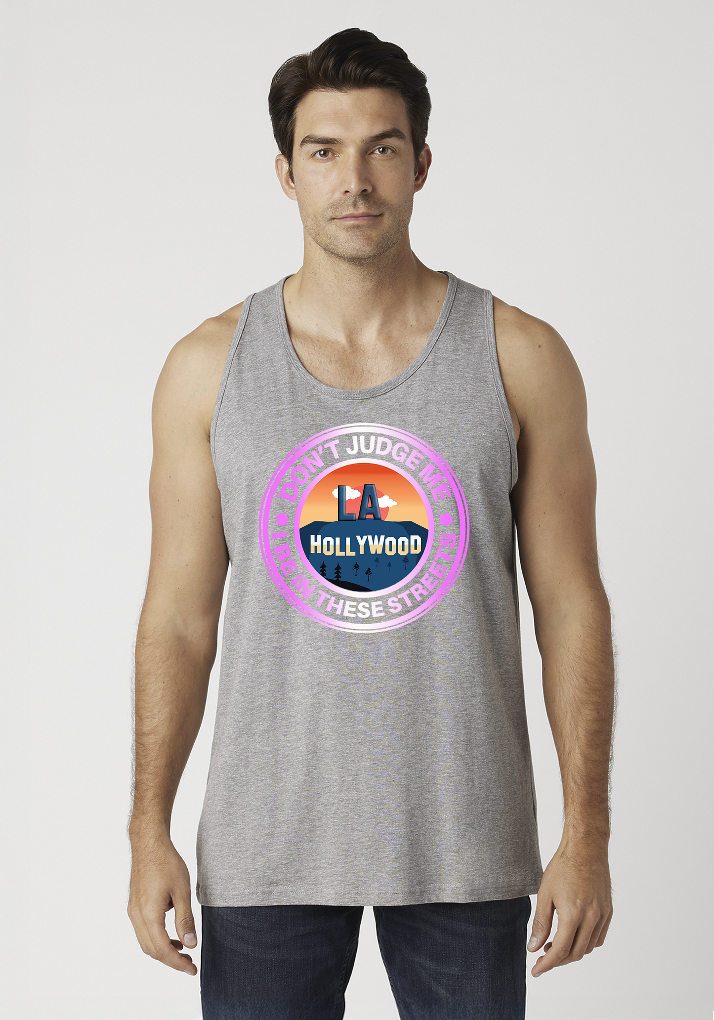 Heather Gray Men's Tank Top - Hollywood