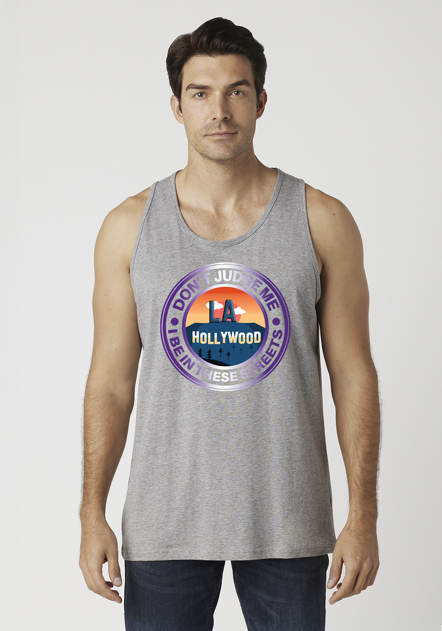 Heather Gray Men's Tank Top - Hollywood