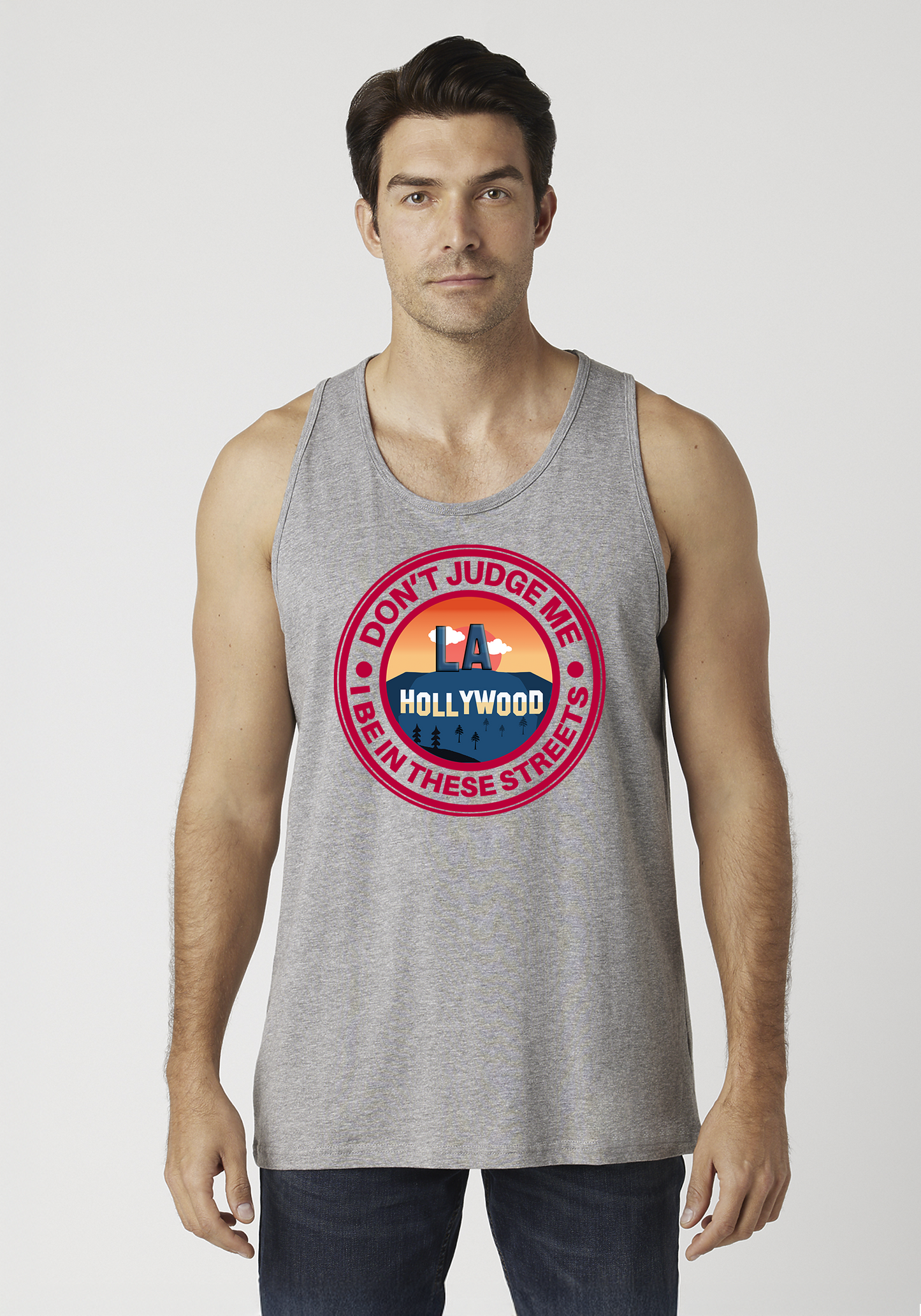 Heather Gray Men's Tank Top - Hollywood