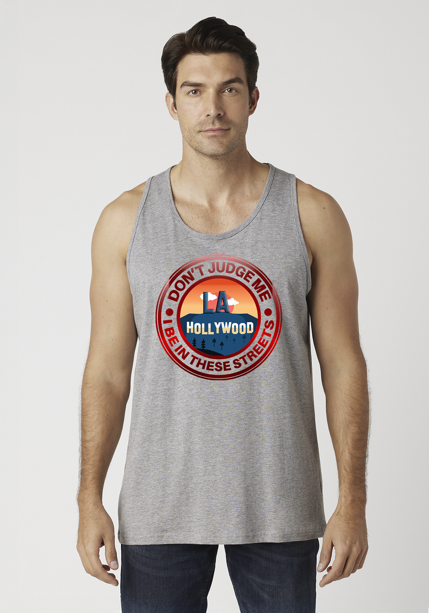 Heather Gray Men's Tank Top - Hollywood