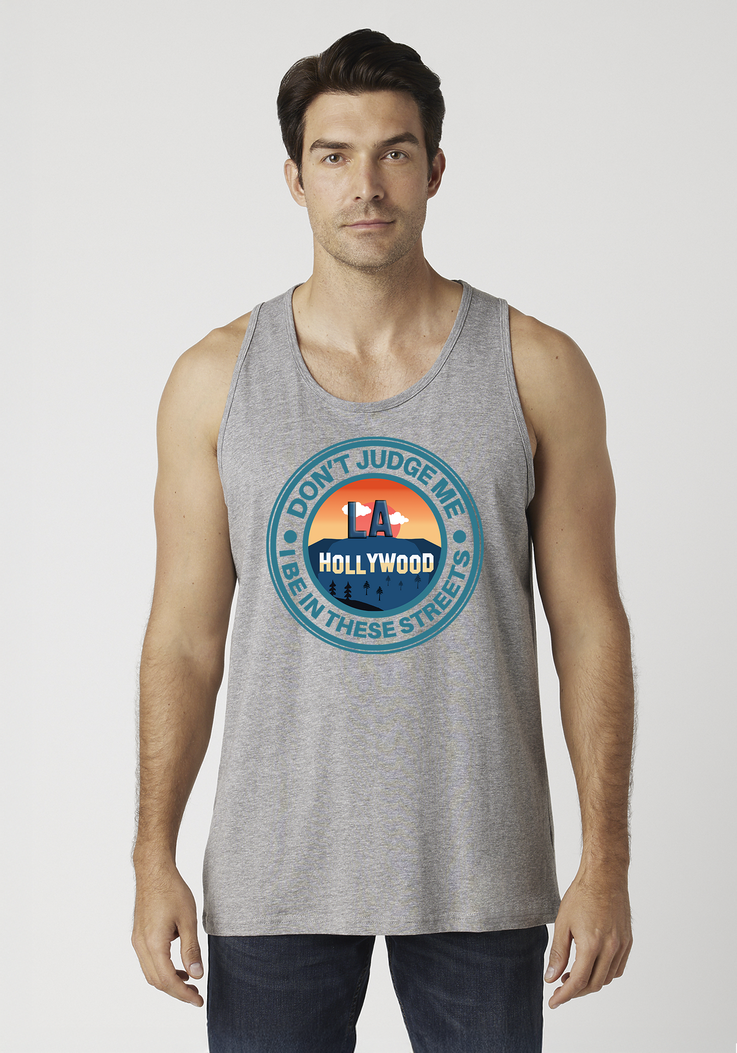 Heather Gray Men's Tank Top - Hollywood