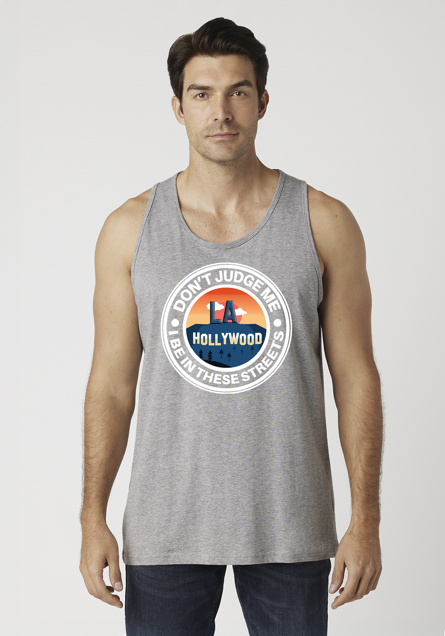 Heather Gray Men's Tank Top - Hollywood