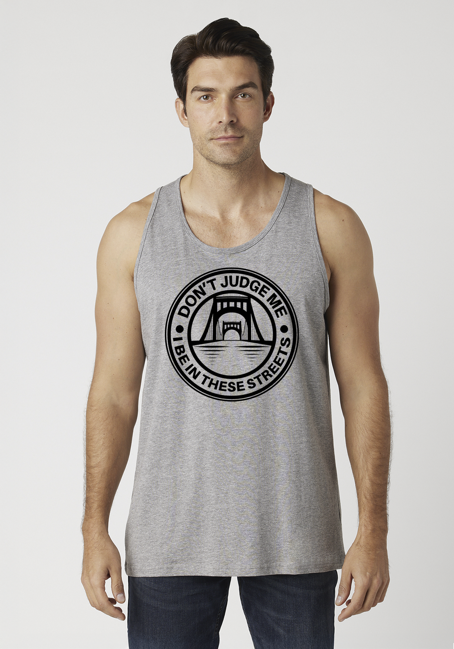 Heather Gray Men's Tank Top - The Capital