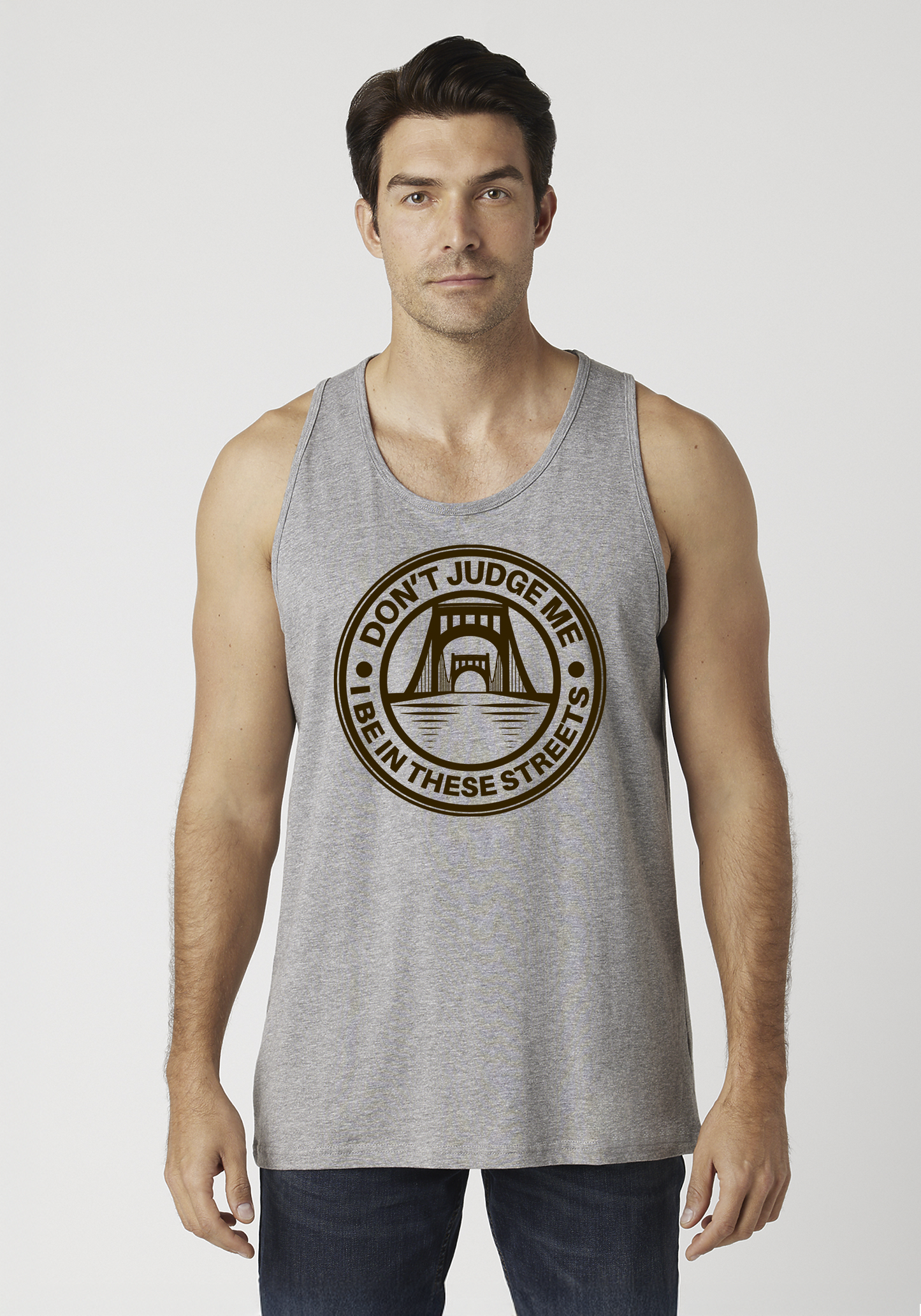 Heather Gray Men's Tank Top - The Capital