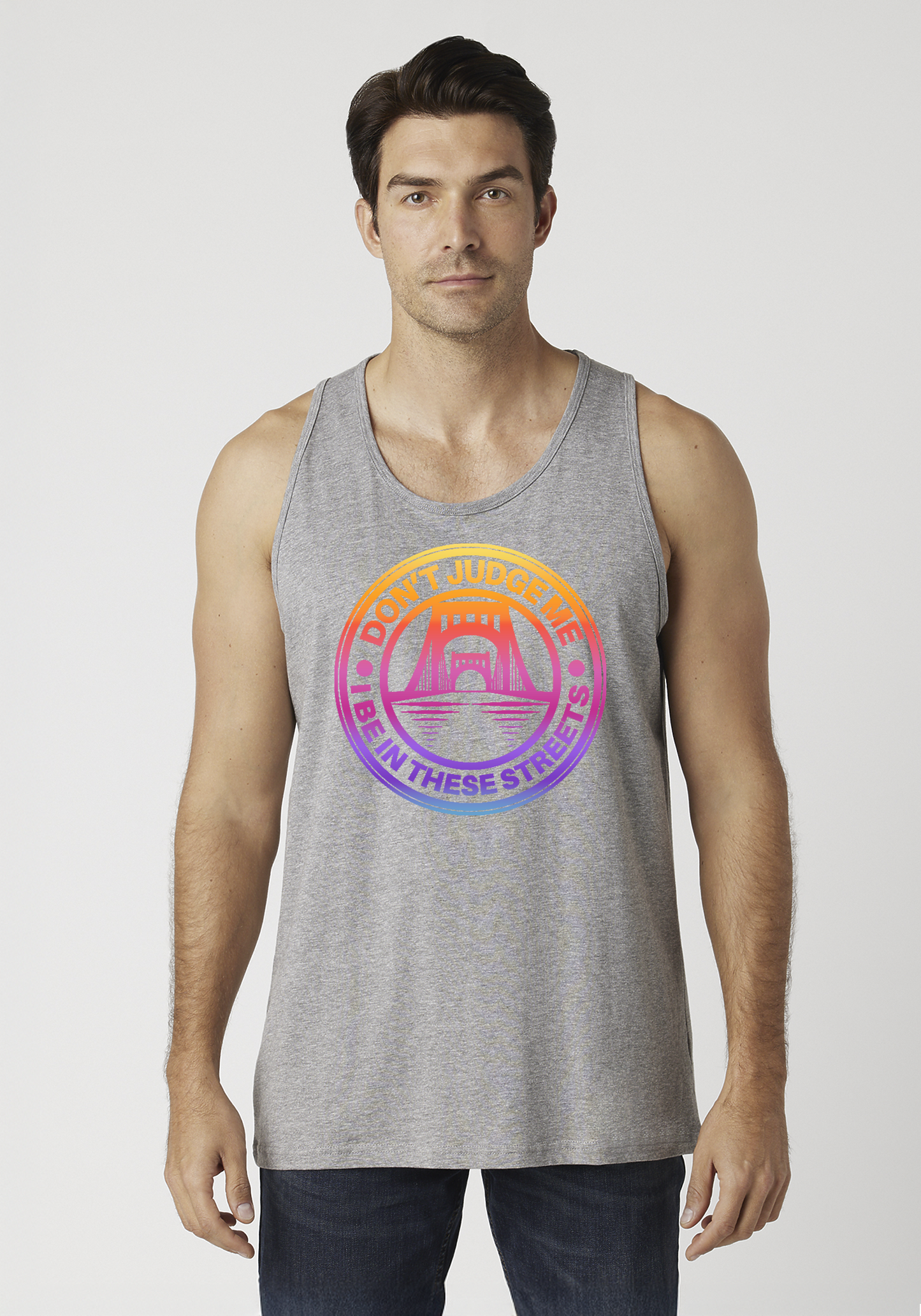 Heather Gray Men's Tank Top - The Capital