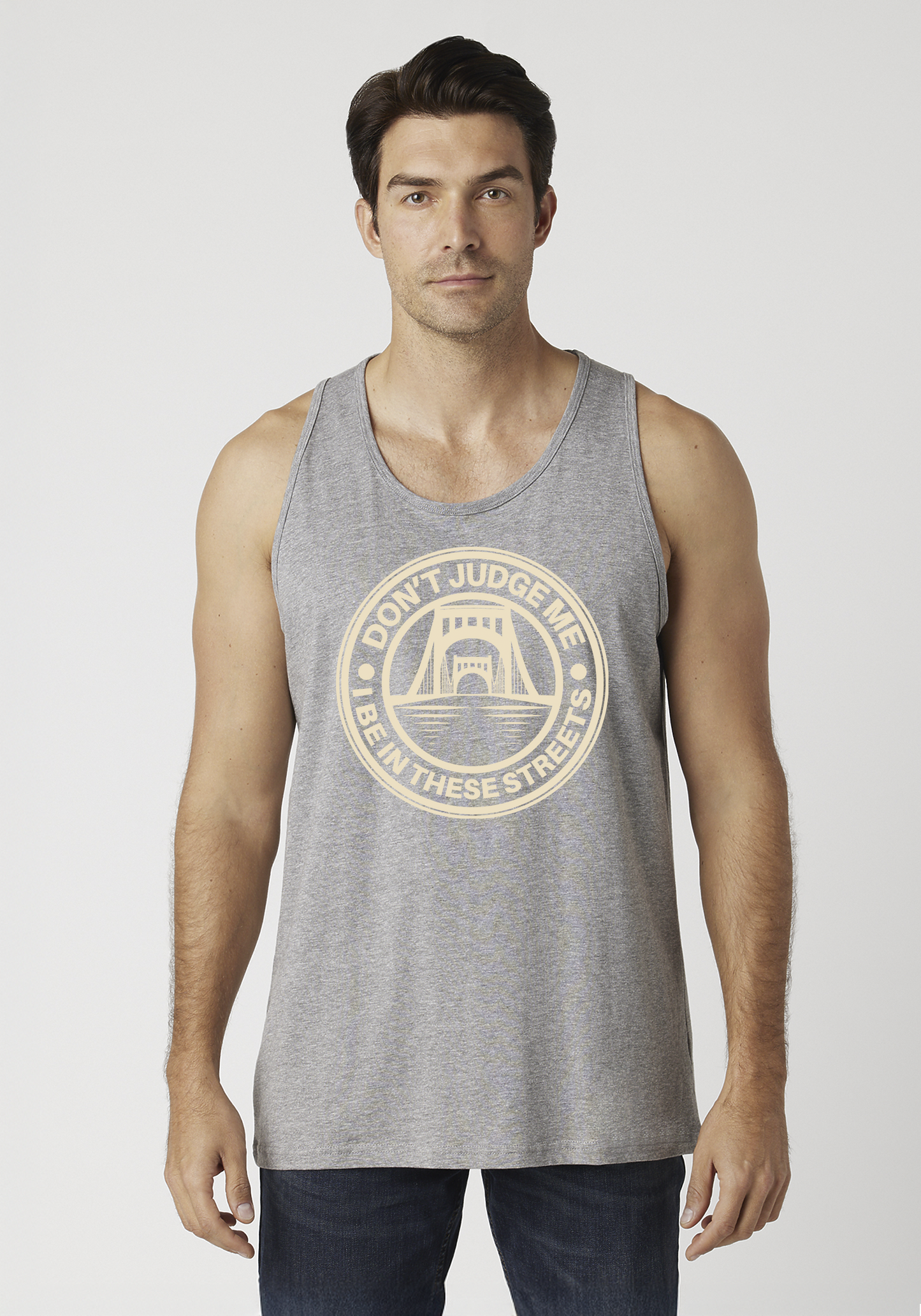 Heather Gray Men's Tank Top - The Capital