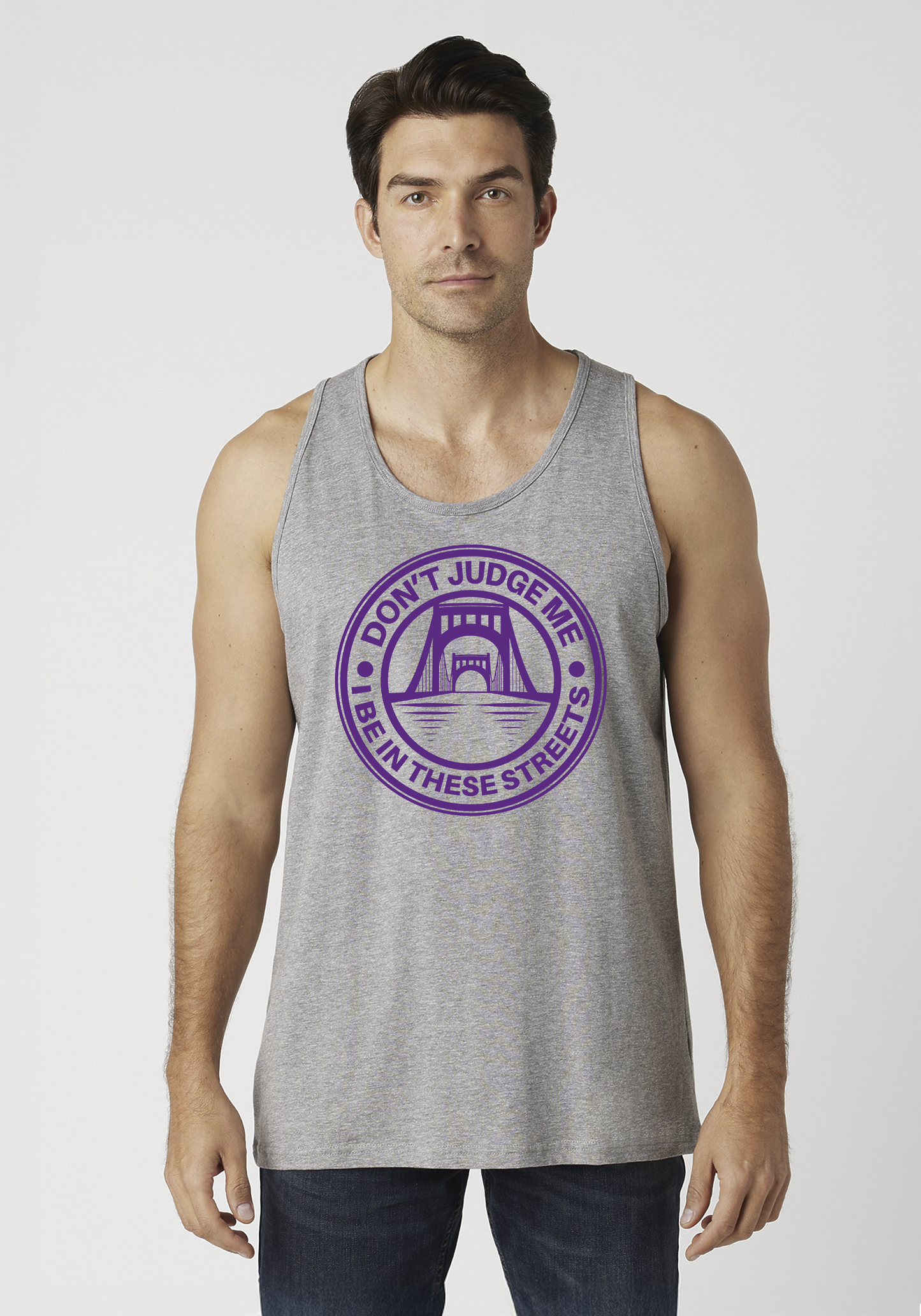 Heather Gray Men's Tank Top - The Capital