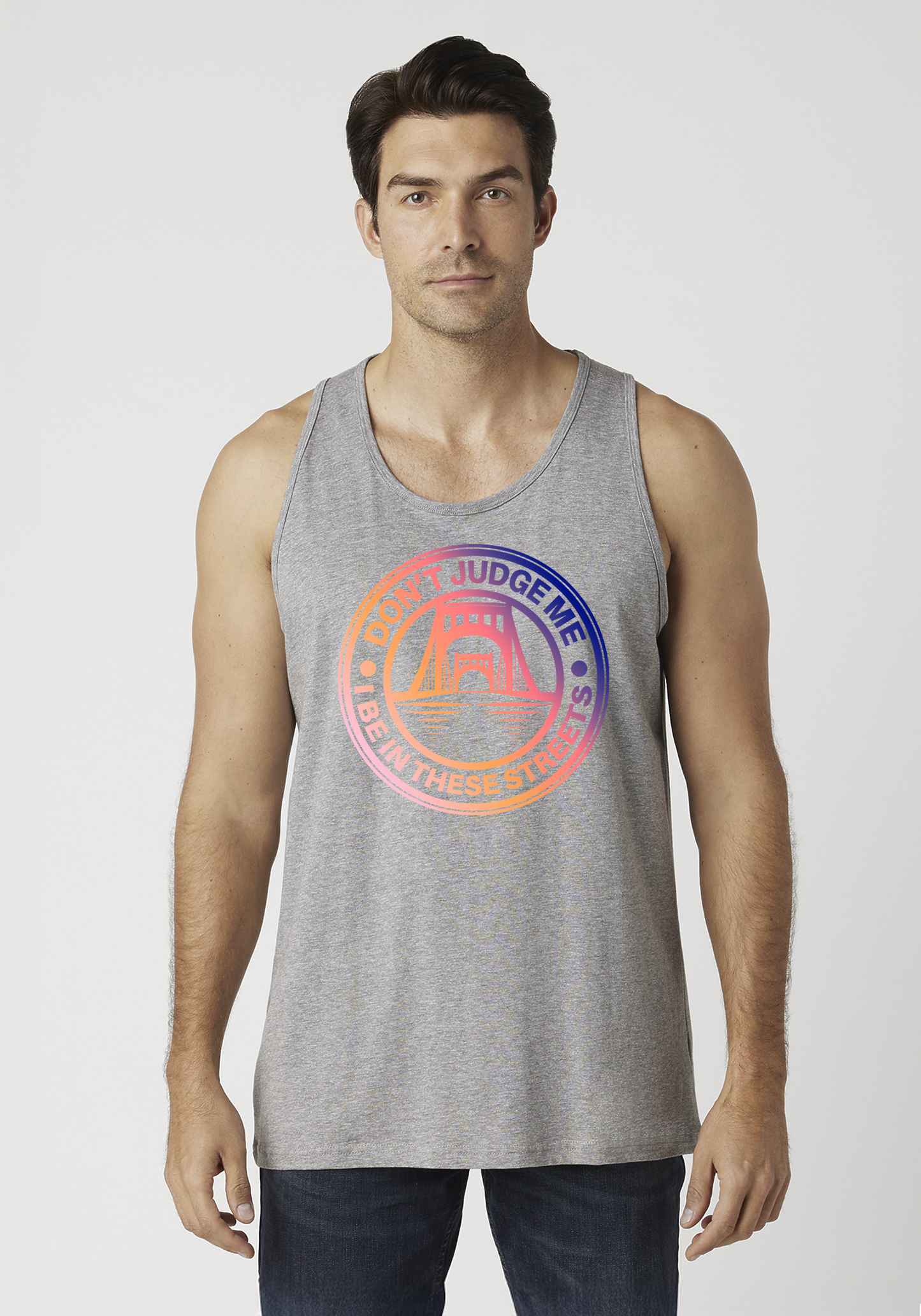 Heather Gray Men's Tank Top - The Capital