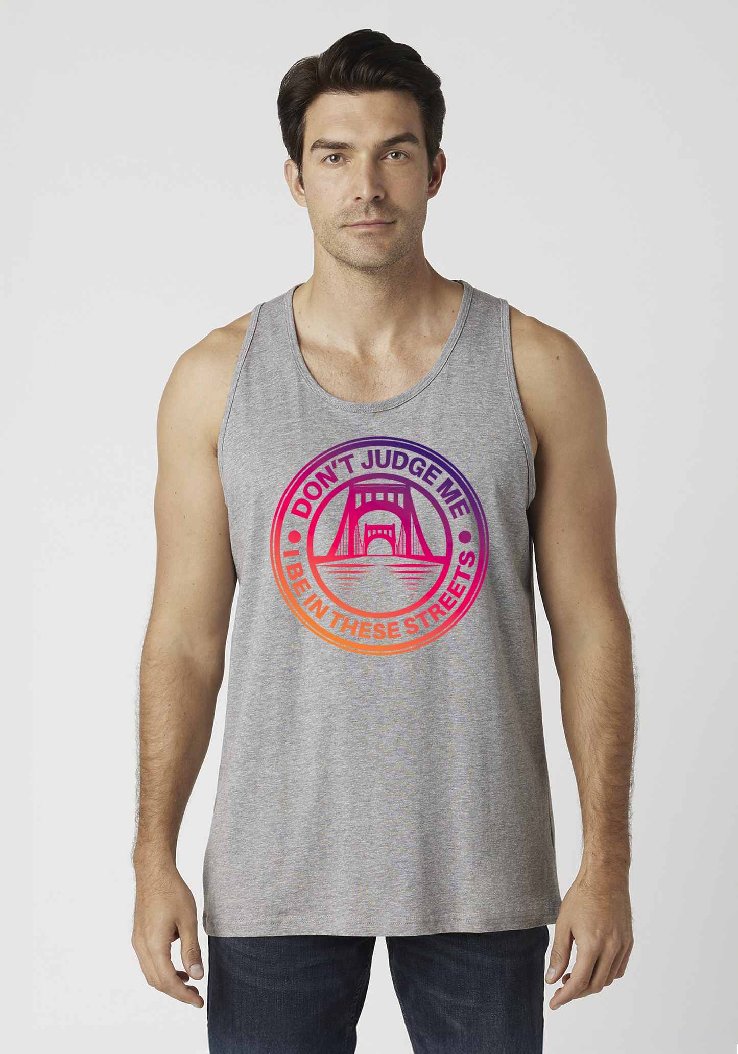 Heather Gray Men's Tank Top - The Capital