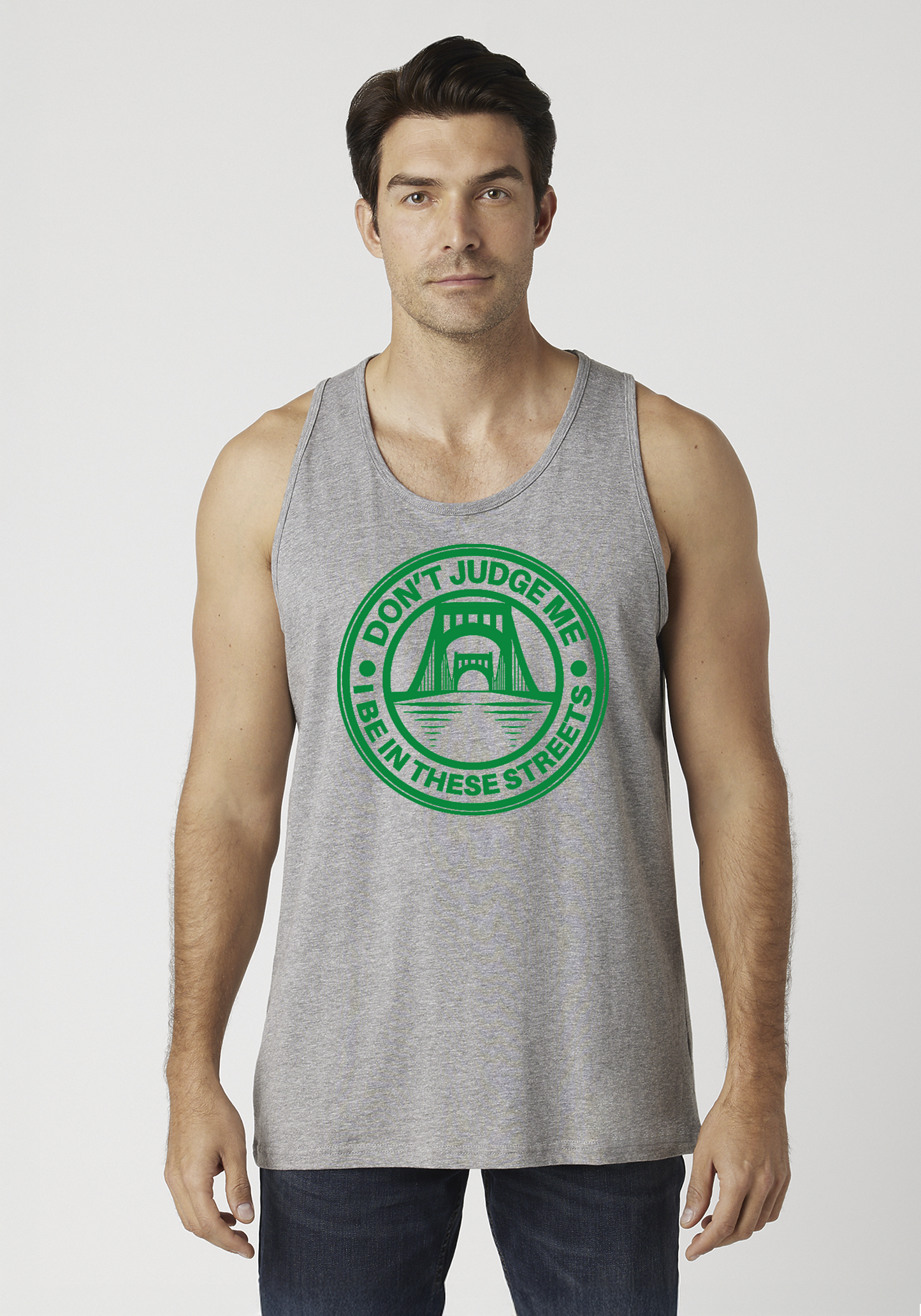 Heather Gray Men's Tank Top - The Capital