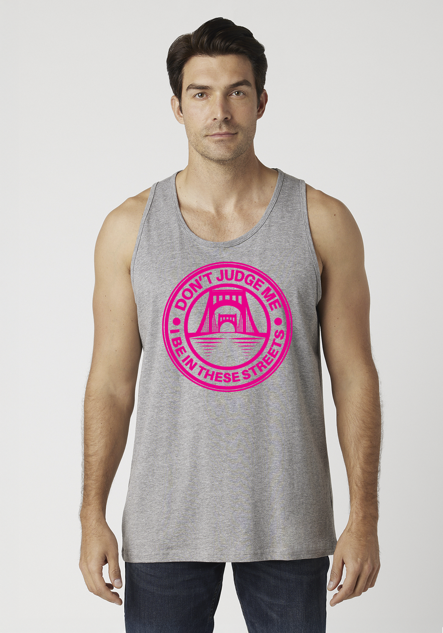 Heather Gray Men's Tank Top - The Capital