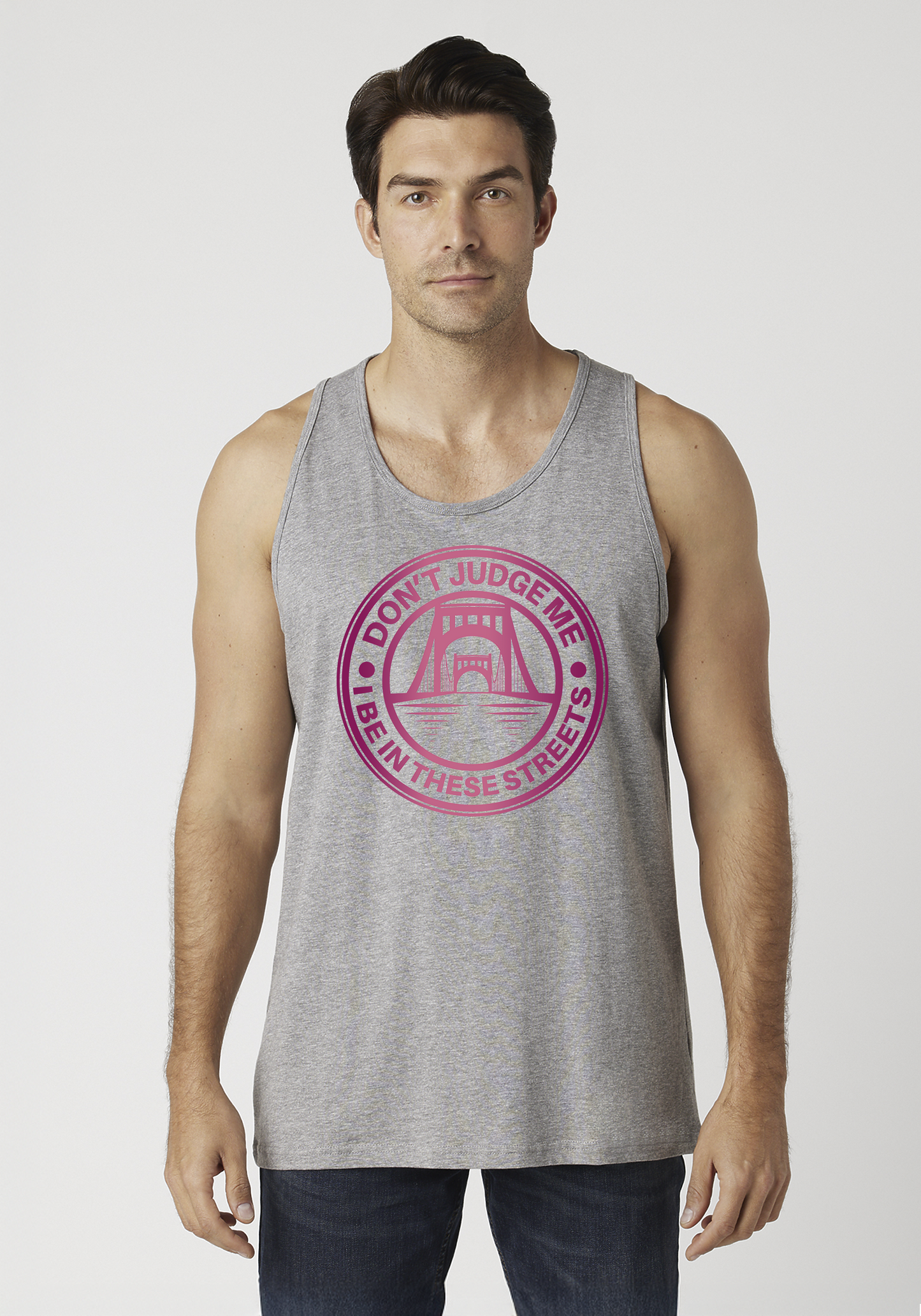 Heather Gray Men's Tank Top - The Capital