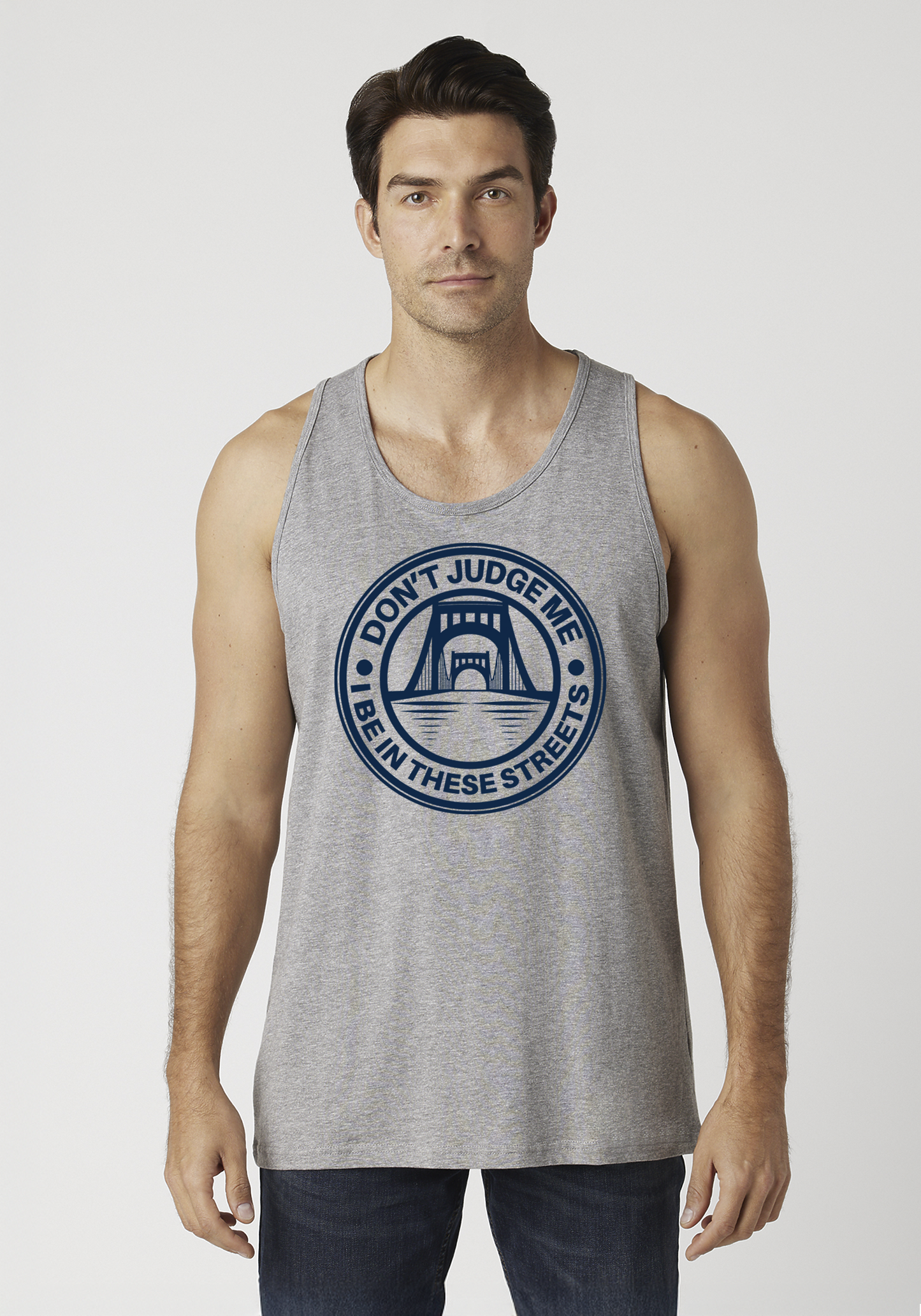 Heather Gray Men's Tank Top - The Capital